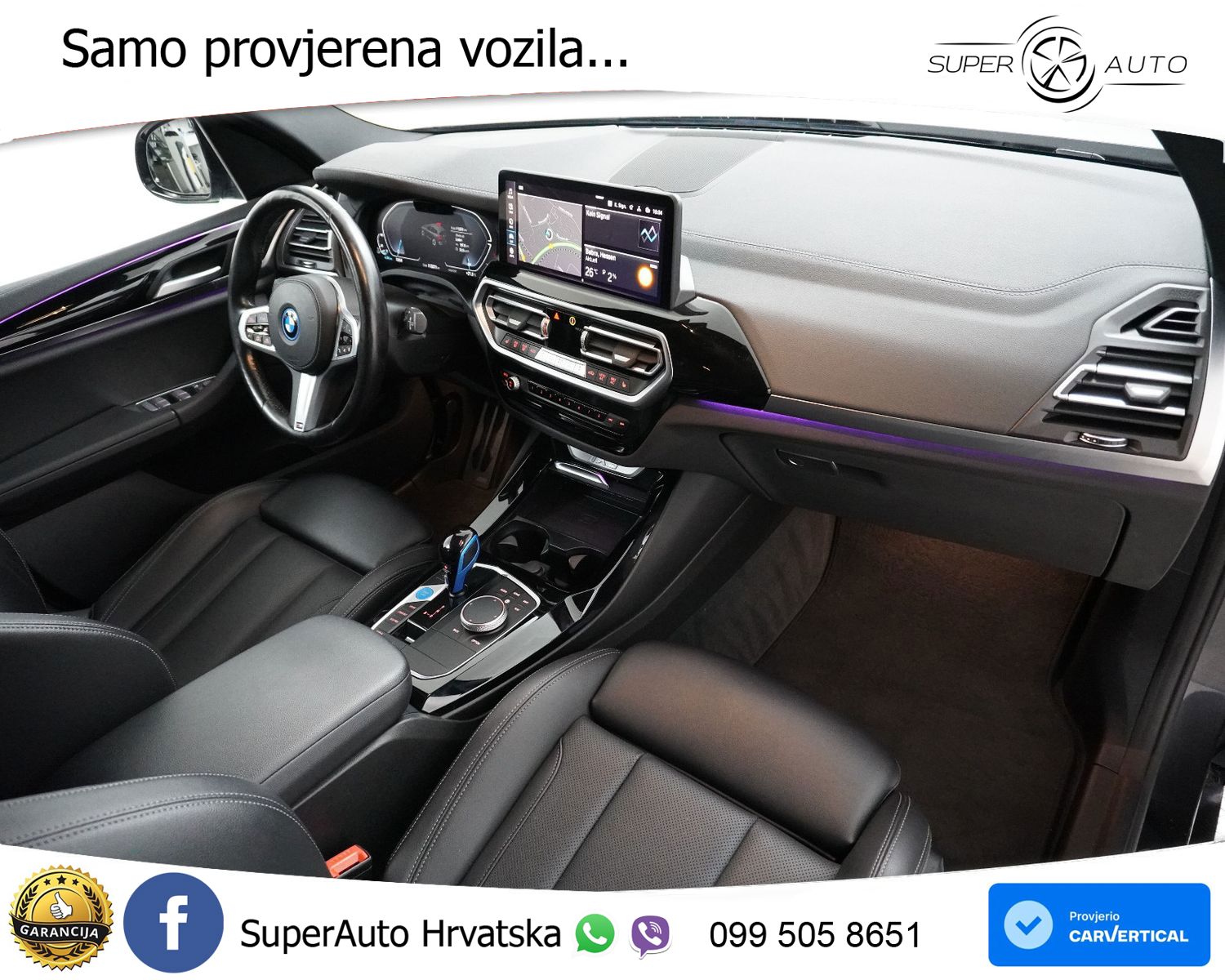 BMW iX3 80 kWh M Sport 286 KS, ACC+LED+KAM+GR SJED+PANO+VIRT