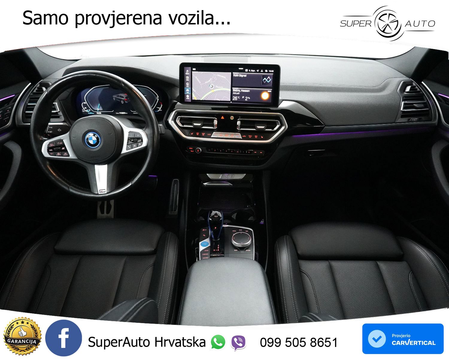 BMW iX3 80 kWh M Sport 286 KS, ACC+LED+KAM+GR SJED+PANO+VIRT