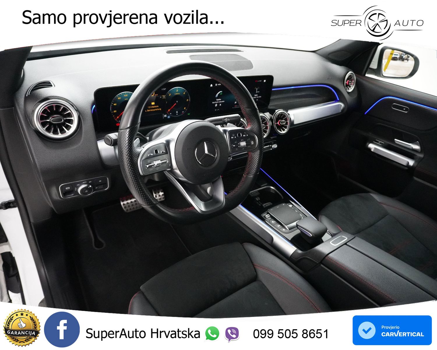 Mercedes GLB 220d Aut. 2xAMG Line 190 KS, LED+KAM+GR SJED+VIRT+ASIST