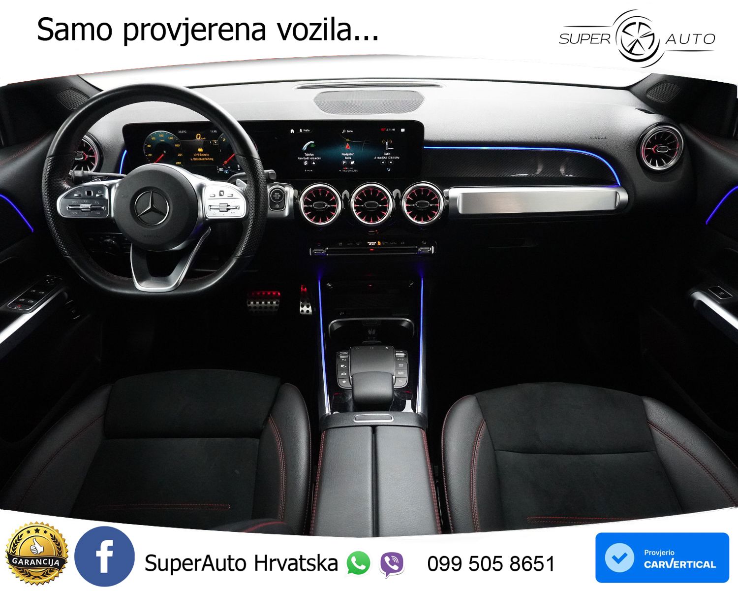 Mercedes GLB 220d Aut. 2xAMG Line 190 KS, LED+KAM+GR SJED+VIRT+ASIST