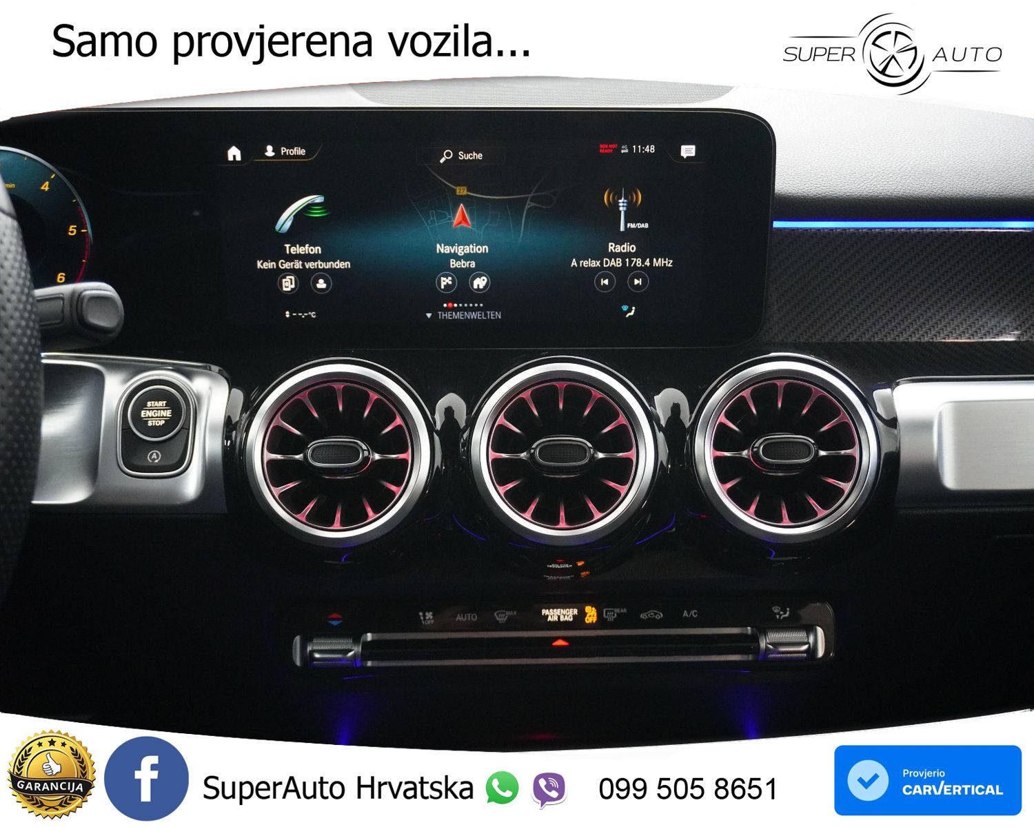 Mercedes GLB 220d Aut. 2xAMG Line 190 KS, LED+KAM+GR SJED+VIRT+ASIST
