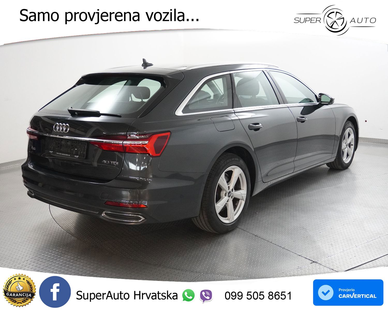 Audi A6 Avant 40 TDI Aut. Sport 204 KS, ACC+LED+360+GR SJED+ASIST