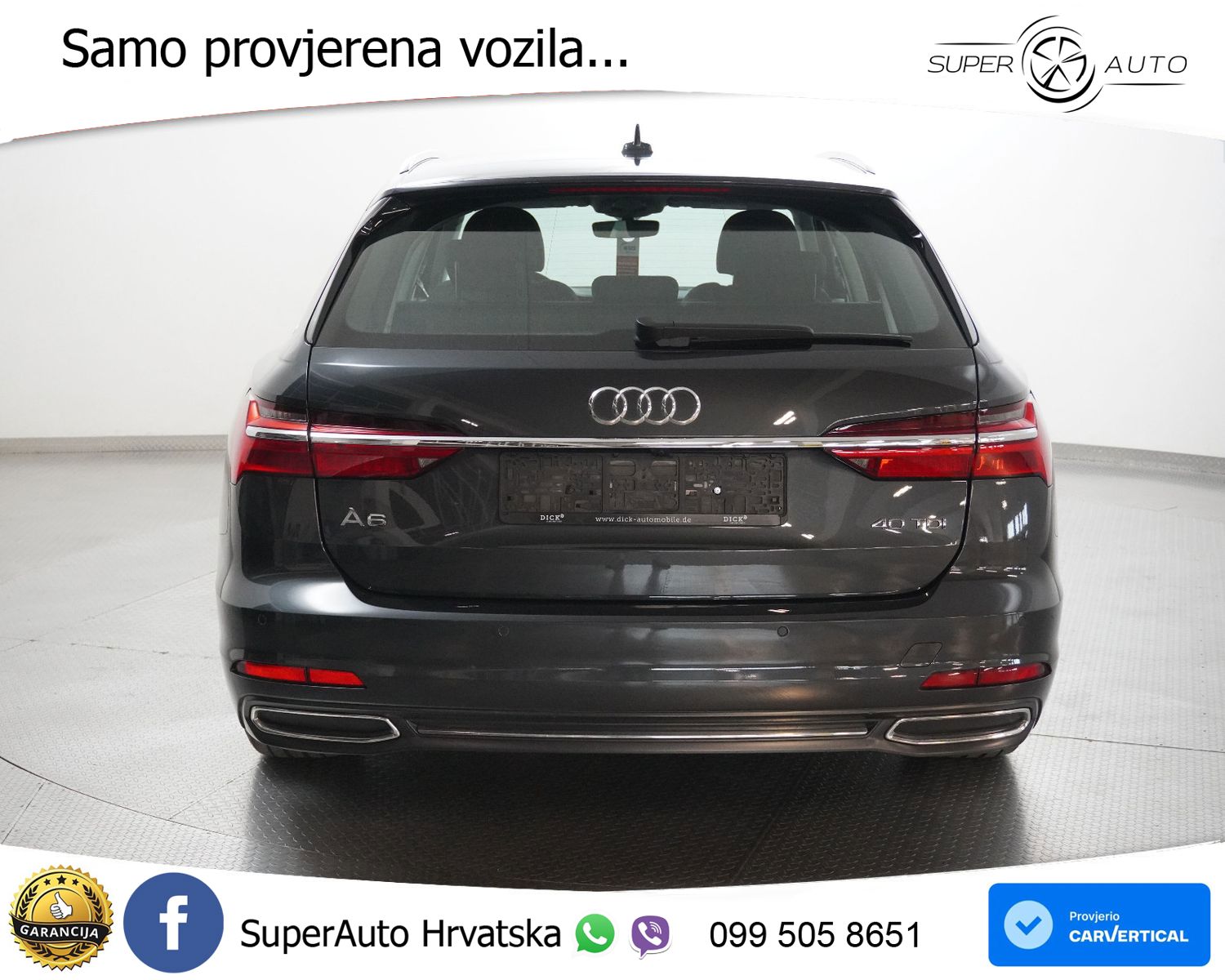 Audi A6 Avant 40 TDI Aut. Sport 204 KS, ACC+LED+360+GR SJED+ASIST
