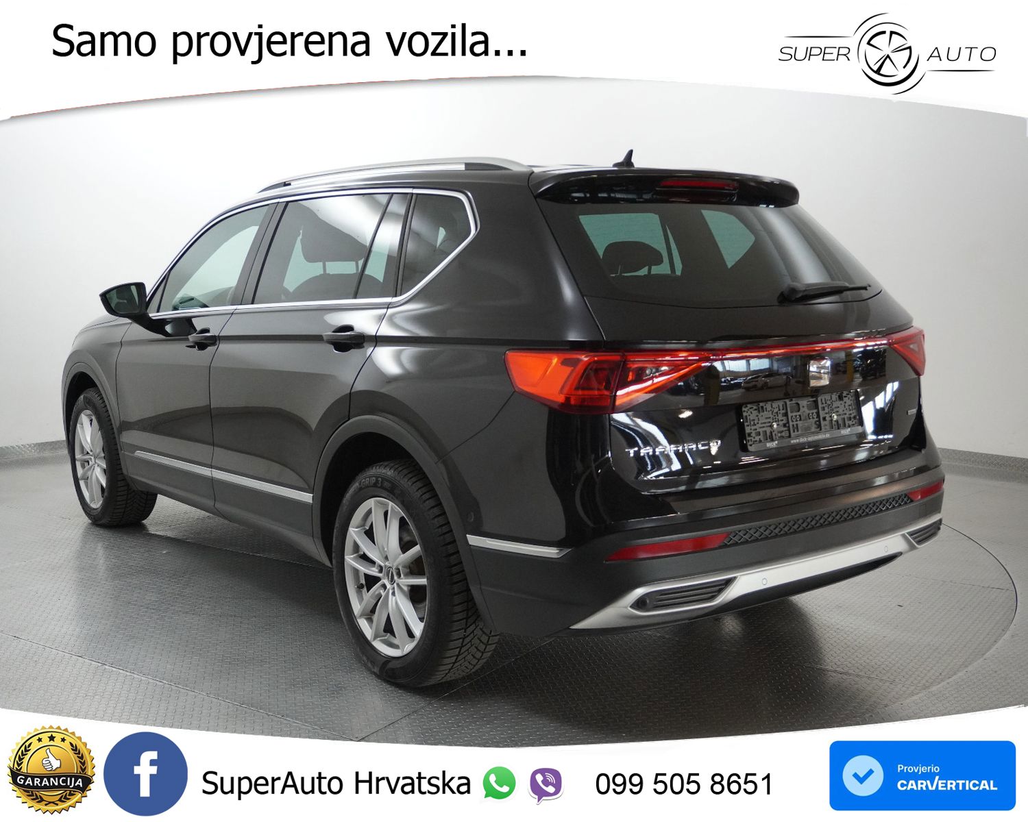 Seat Tarraco 2.0 TSI 4Drive Aut. Xcellence 190 KS, 7-SJED+ACC+LED+GR SJED+360