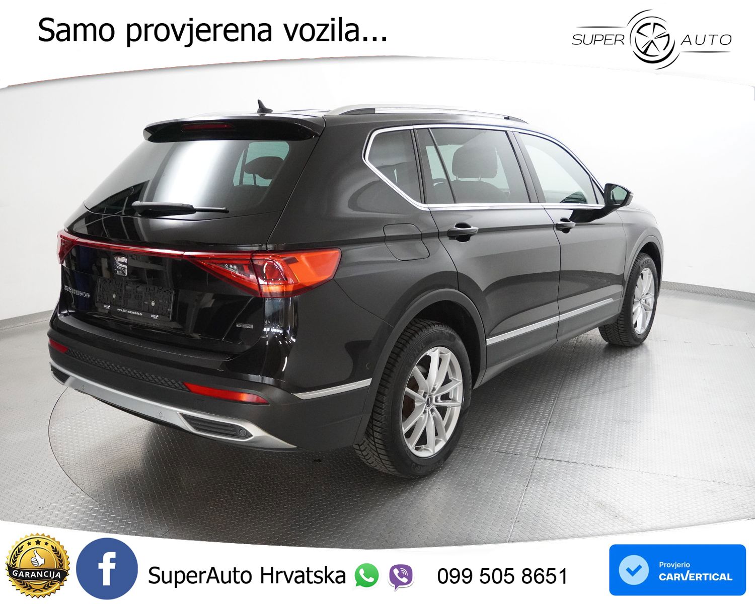 Seat Tarraco 2.0 TSI 4Drive Aut. Xcellence 190 KS, 7-SJED+ACC+LED+GR SJED+360
