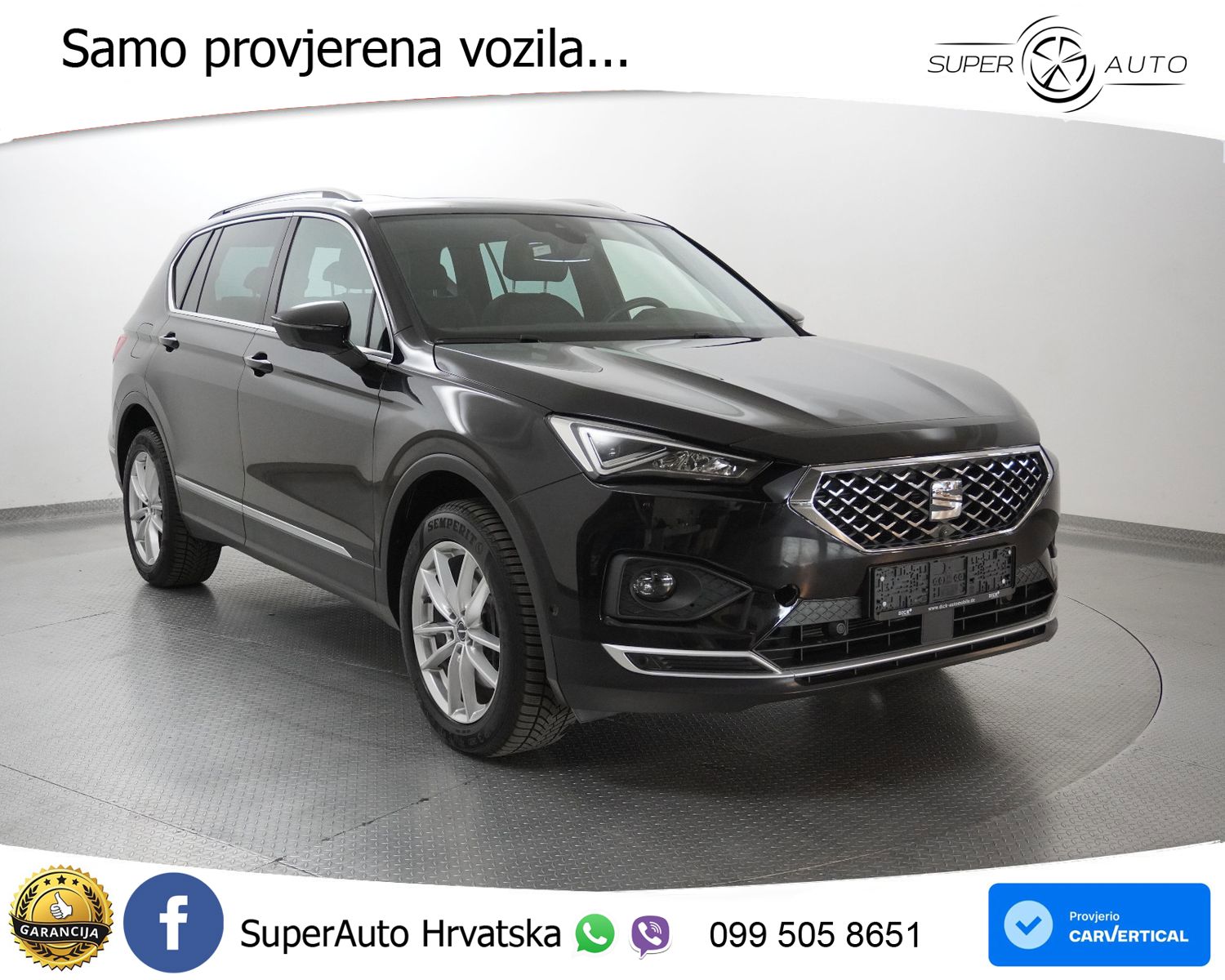 Seat Tarraco 2.0 TSI 4Drive Aut. Xcellence 190 KS, 7-SJED+ACC+LED+GR SJED+360