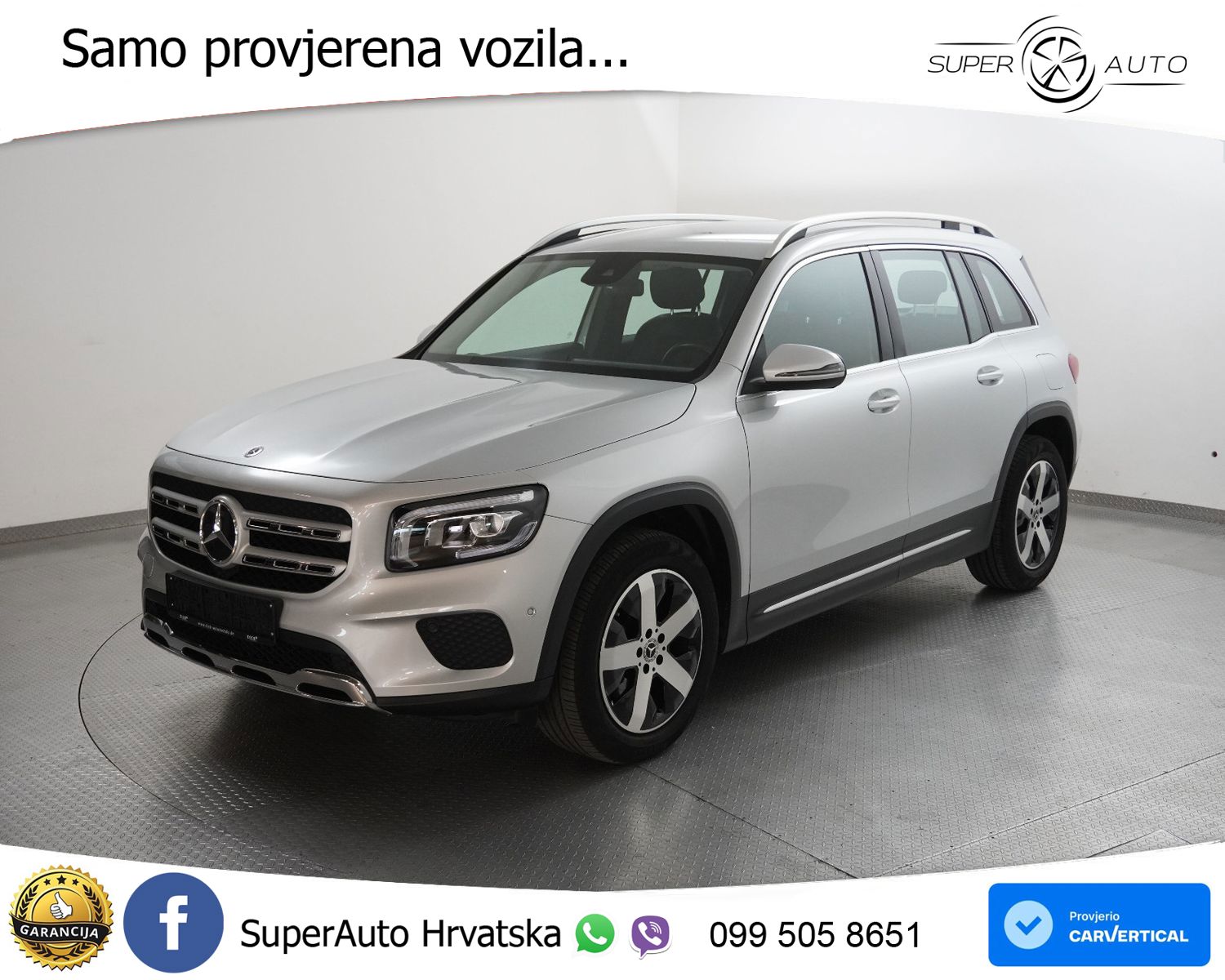 Mercedes GLB 220d Aut. Progressive 190 KS, LED+KAM+GR SJED+VIRT+ASIST