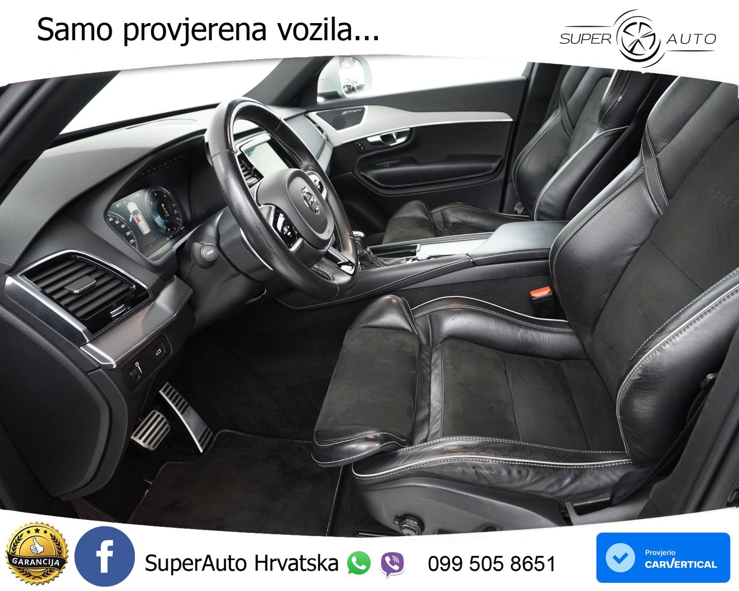 Volvo XC90 2.0 D5 AWD Aut. R Design 235 KS, 7-SJED+ACC+LED+KAM+GR SJED+VIRT
