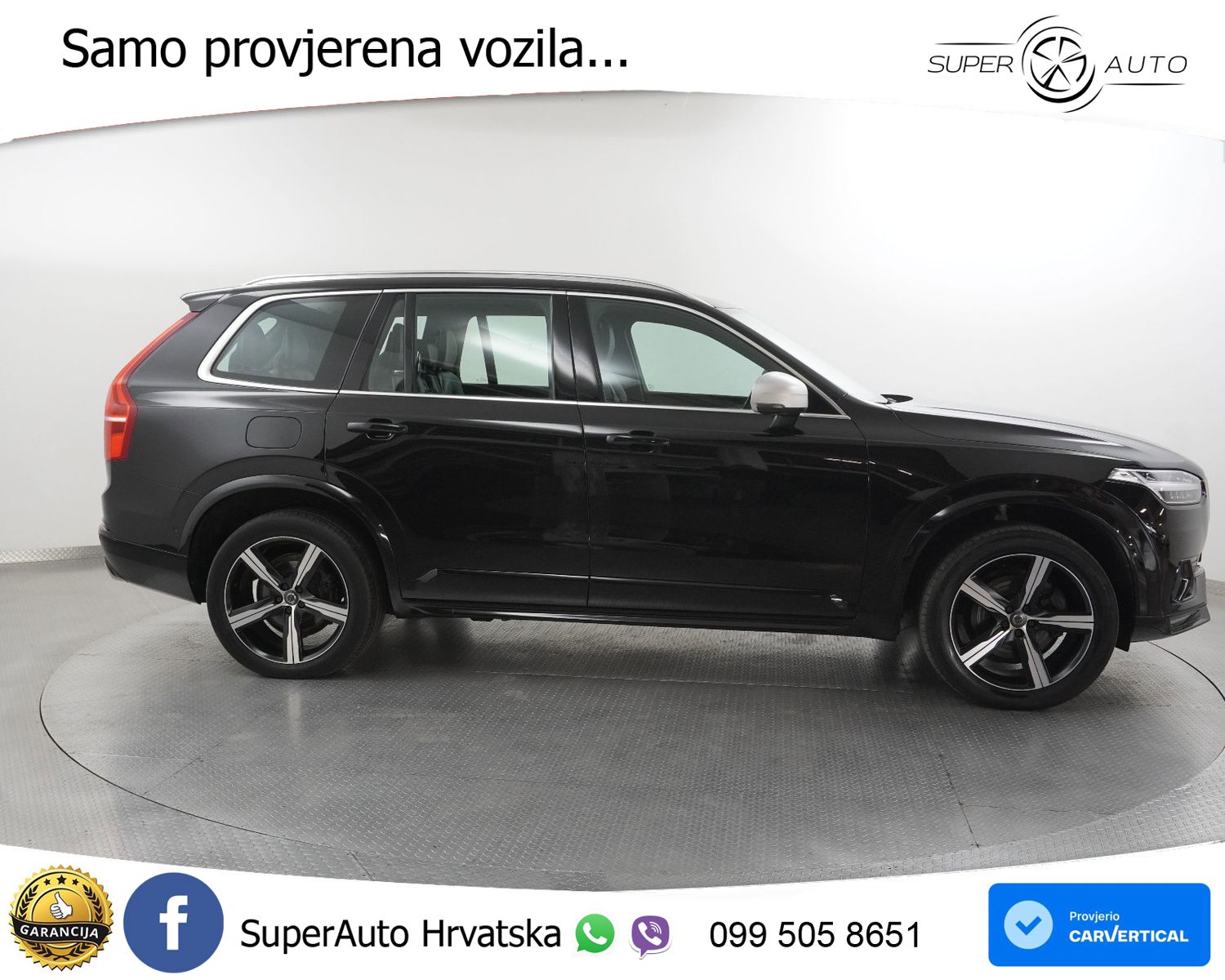 Volvo XC90 2.0 D5 AWD Aut. R Design 235 KS, 7-SJED+ACC+LED+KAM+GR SJED+VIRT