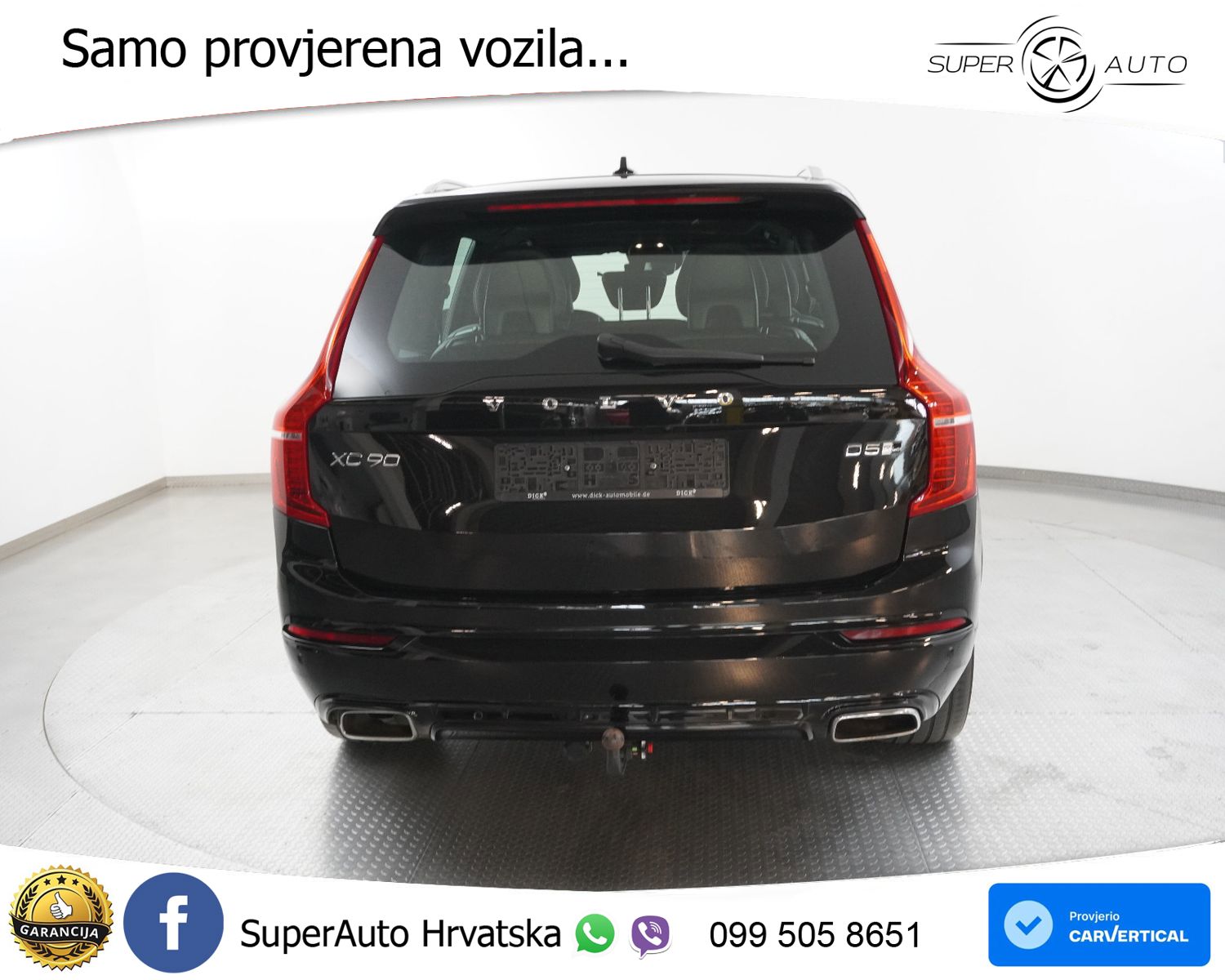 Volvo XC90 2.0 D5 AWD Aut. R Design 235 KS, 7-SJED+ACC+LED+KAM+GR SJED+VIRT