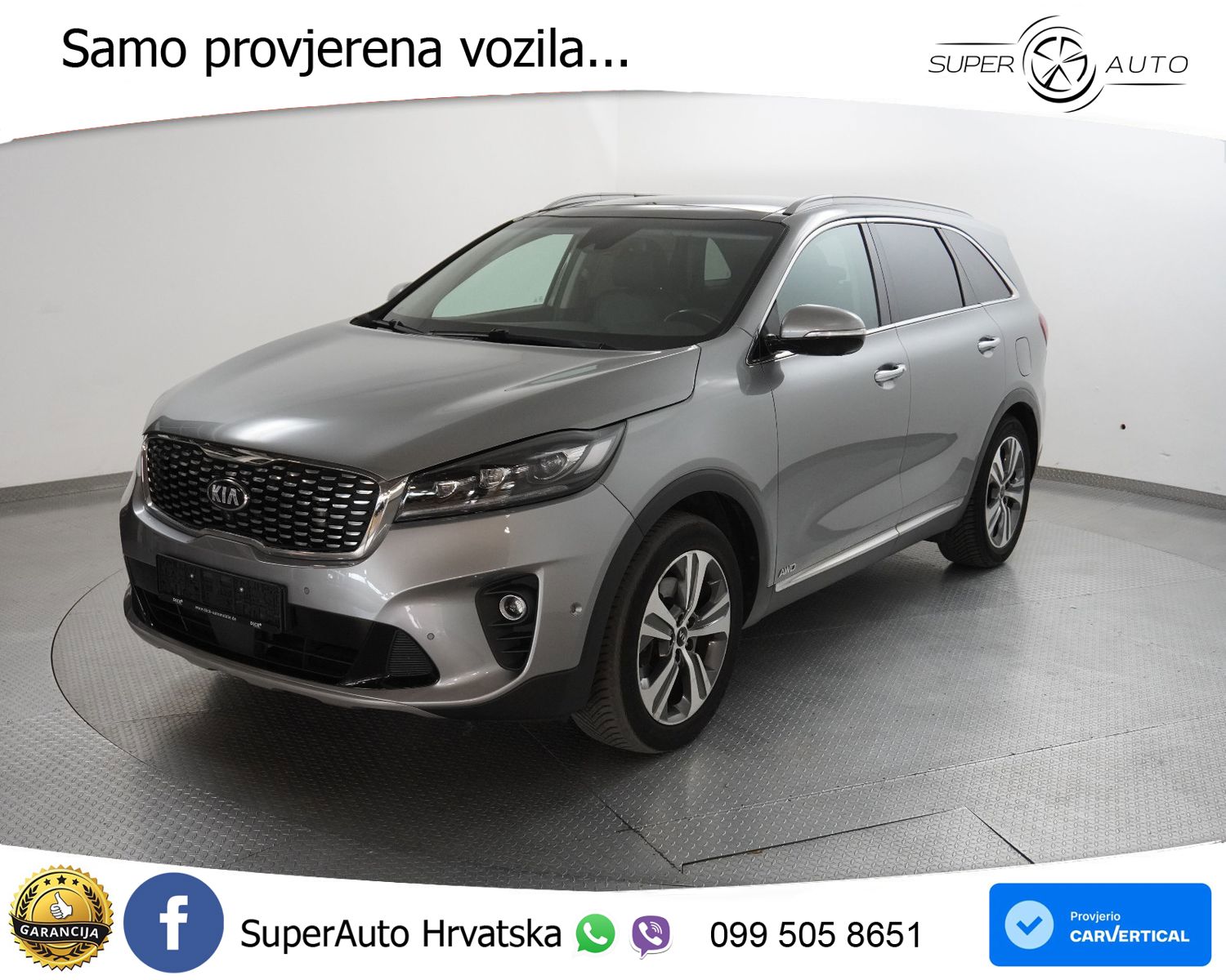 Kia Sorento 2.2 CRDi 4WD Aut. Platinum Editium 200 KS, ACC+360+GR SJED+HEAD+PANO