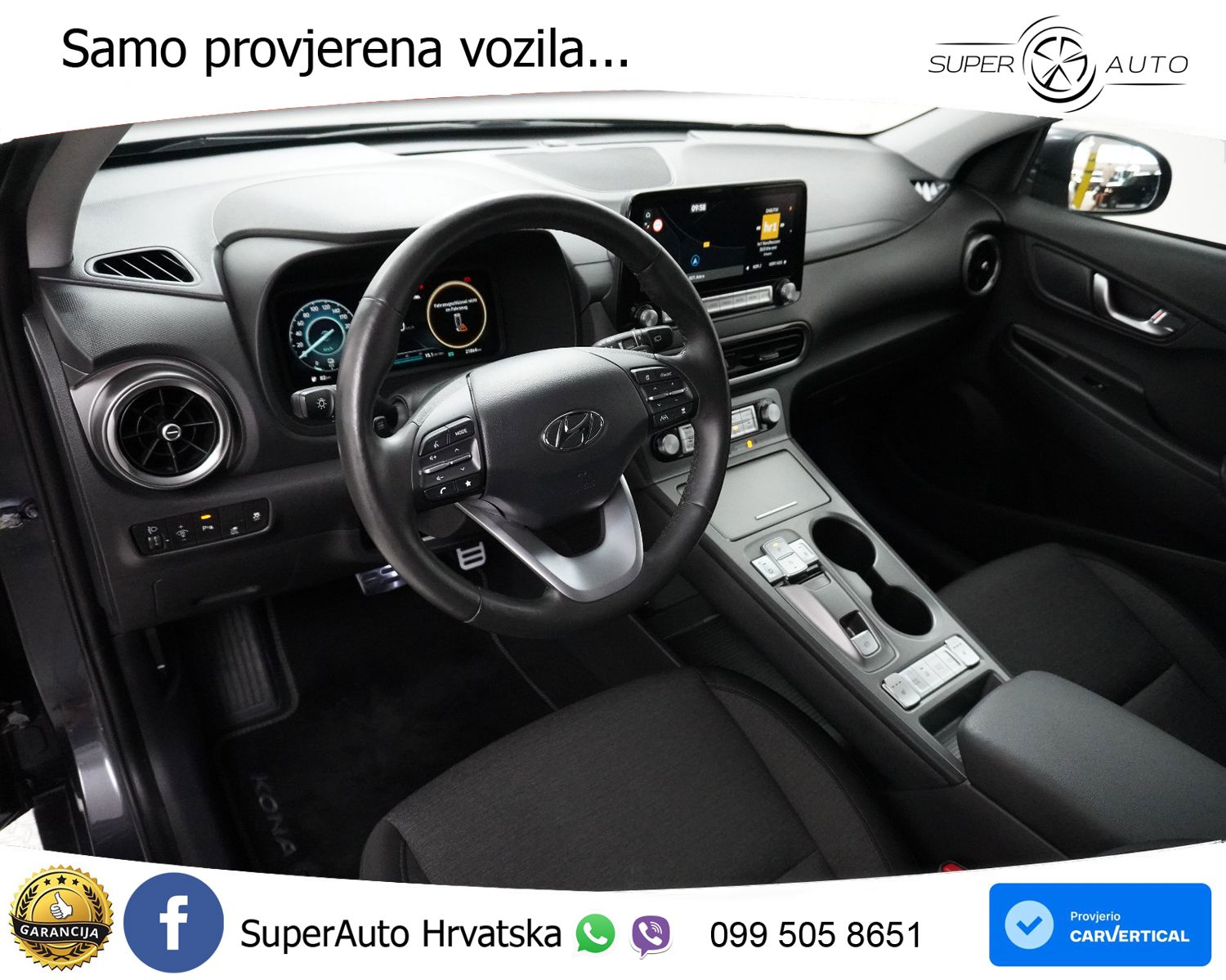 Hyundai Kona 67 kWh 204 KS, ACC+LED+KAM+GR SJED+VIRT+ASIST