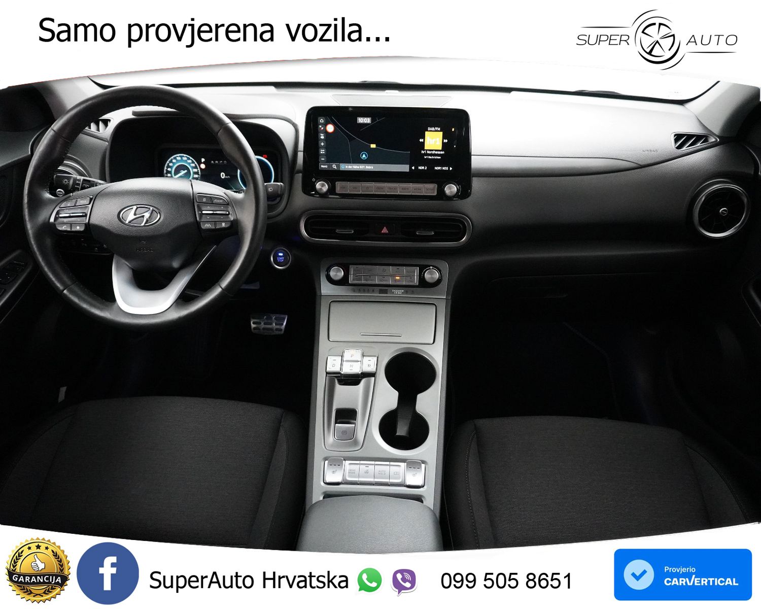 Hyundai Kona 67 kWh 204 KS, ACC+LED+KAM+GR SJED+VIRT+ASIST