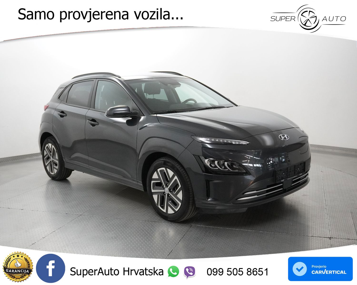 Hyundai Kona 67 kWh 204 KS, ACC+LED+KAM+GR SJED+VIRT+ASIST