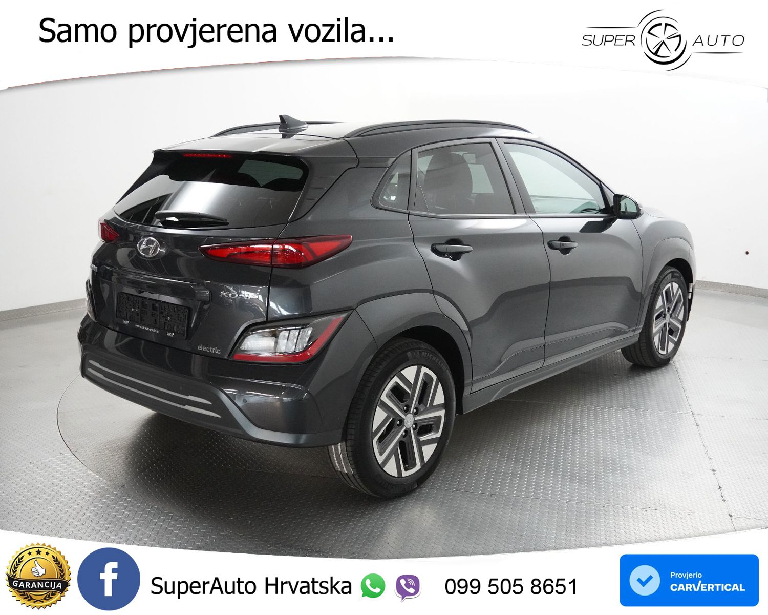 Hyundai Kona 67 kWh 204 KS, ACC+LED+KAM+GR SJED+VIRT+ASIST