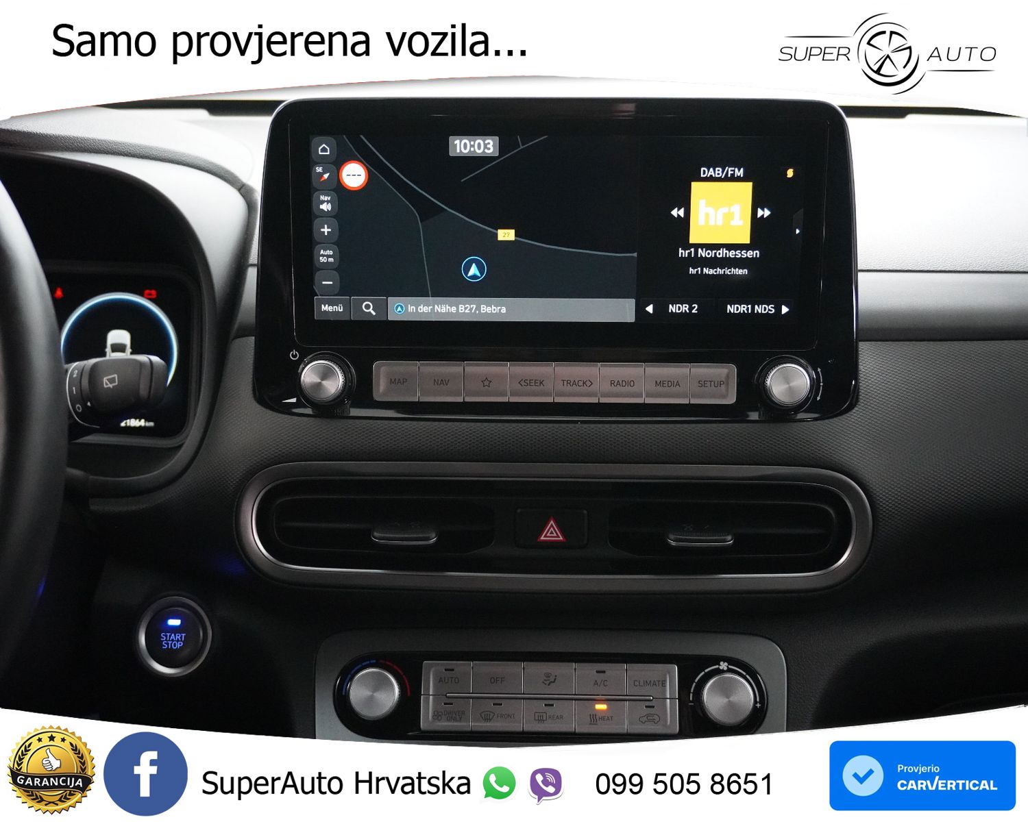 Hyundai Kona 67 kWh 204 KS, ACC+LED+KAM+GR SJED+VIRT+ASIST