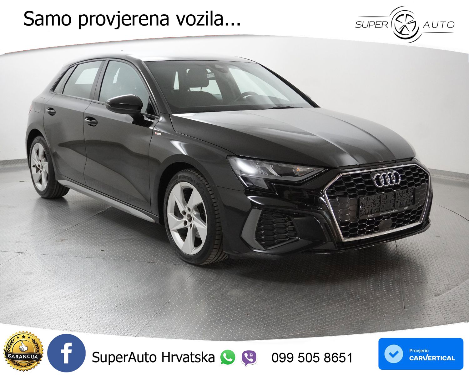 Audi A3 SB 30 TDI Aut. S line 116 KS, LED+KAM+GR SJED+VIRT+ASIST