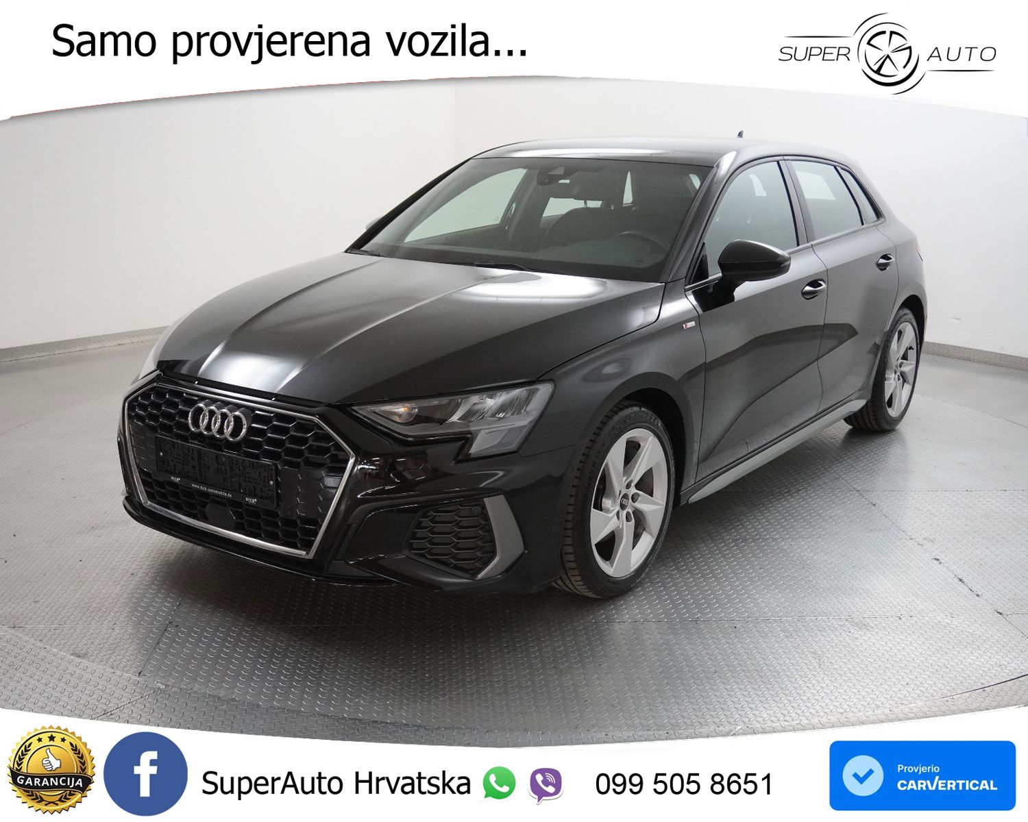 Audi A3 SB 30 TDI Aut. S line 116 KS, LED+KAM+GR SJED+VIRT+ASIST
