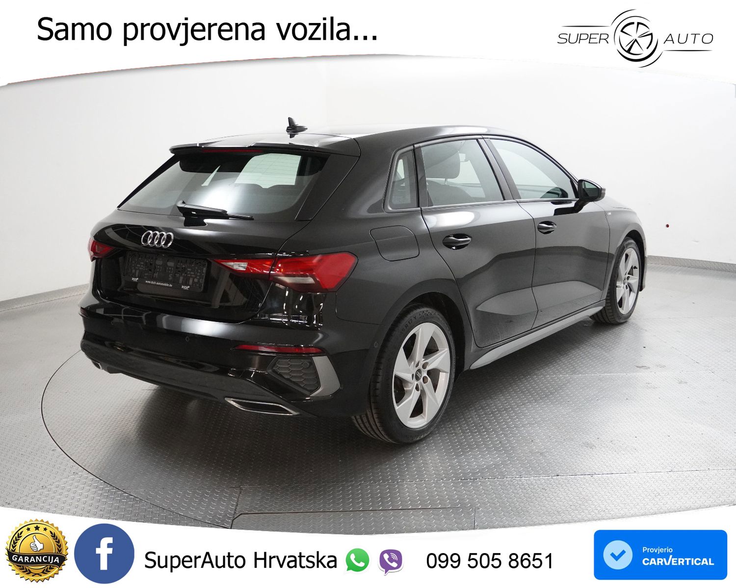 Audi A3 SB 30 TDI Aut. S line 116 KS, LED+KAM+GR SJED+VIRT+ASIST