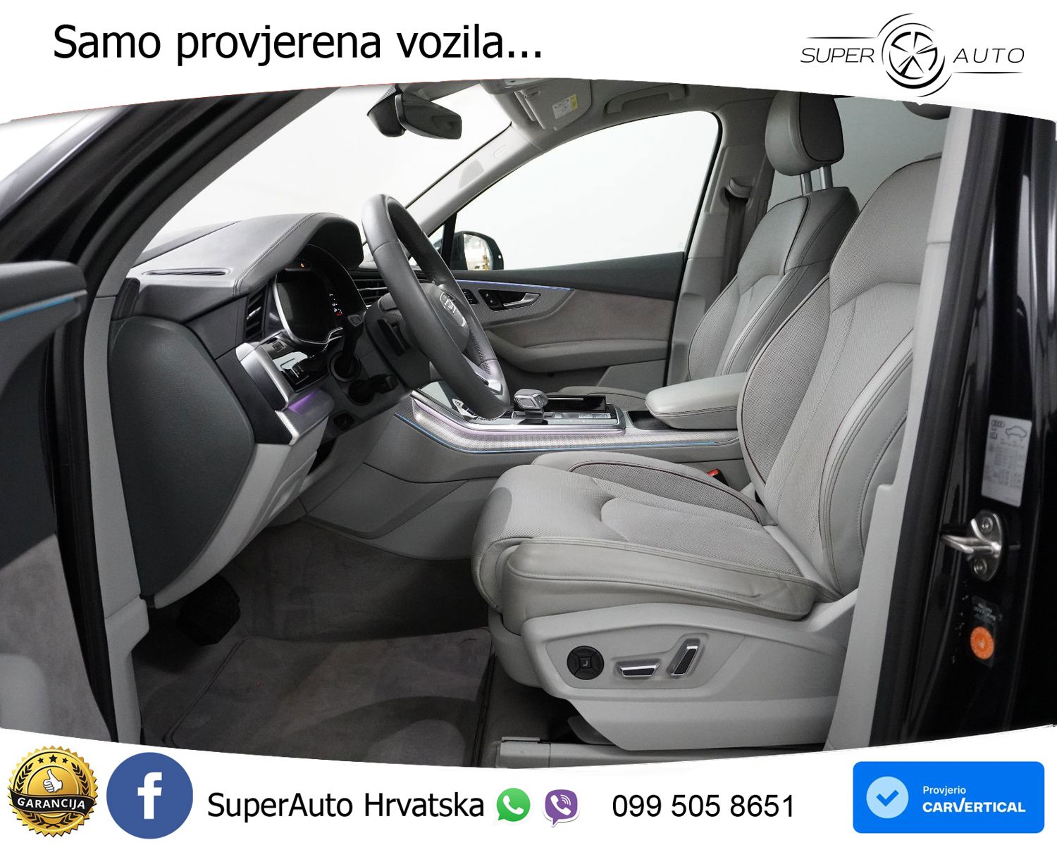 Audi Q7 55 TFSIe quattro Aut. S line 381 KS, ACC+LED+360+GR SJED+HEAD+PANO
