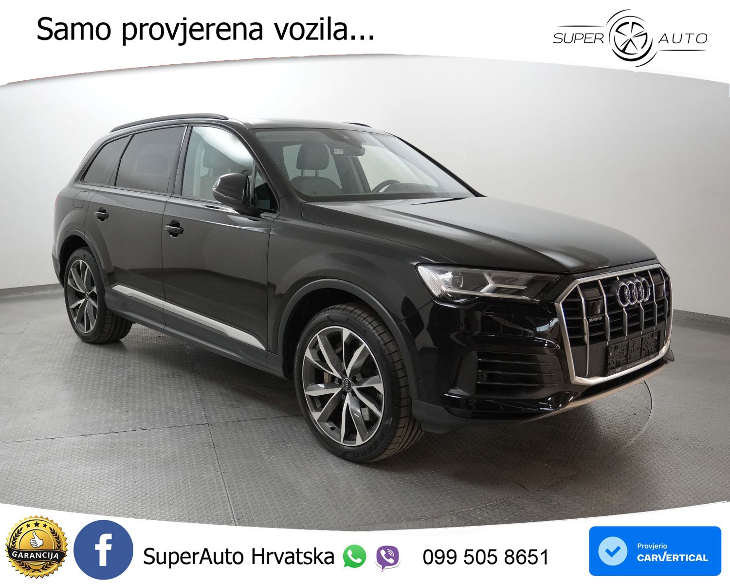 Audi Q7 55 TFSIe quattro Aut. S line 381 KS, ACC+LED+360+GR SJED+HEAD+PANO