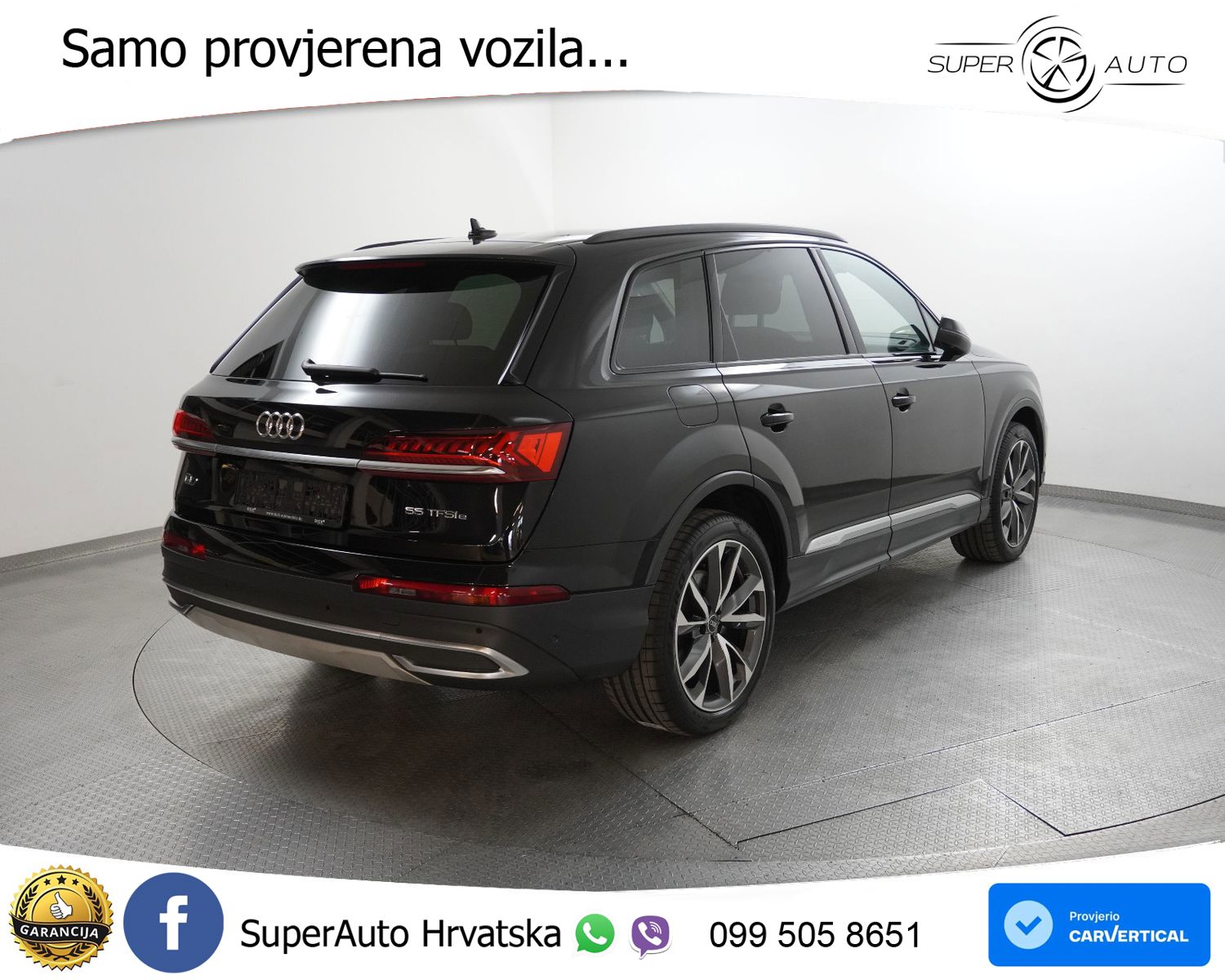 Audi Q7 55 TFSIe quattro Aut. S line 381 KS, ACC+LED+360+GR SJED+HEAD+PANO