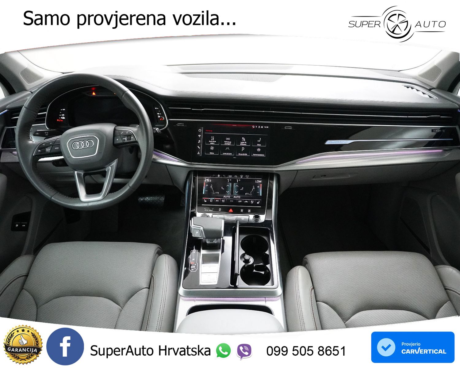 Audi Q7 55 TFSIe quattro Aut. S line 381 KS, ACC+LED+360+GR SJED+HEAD+PANO