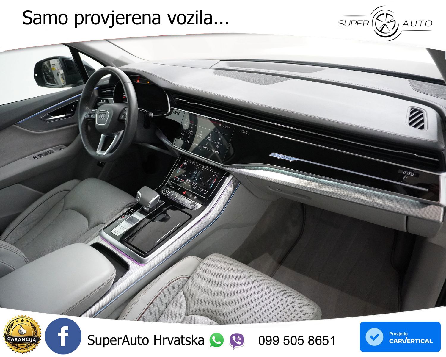 Audi Q7 55 TFSIe quattro Aut. S line 381 KS, ACC+LED+360+GR SJED+HEAD+PANO