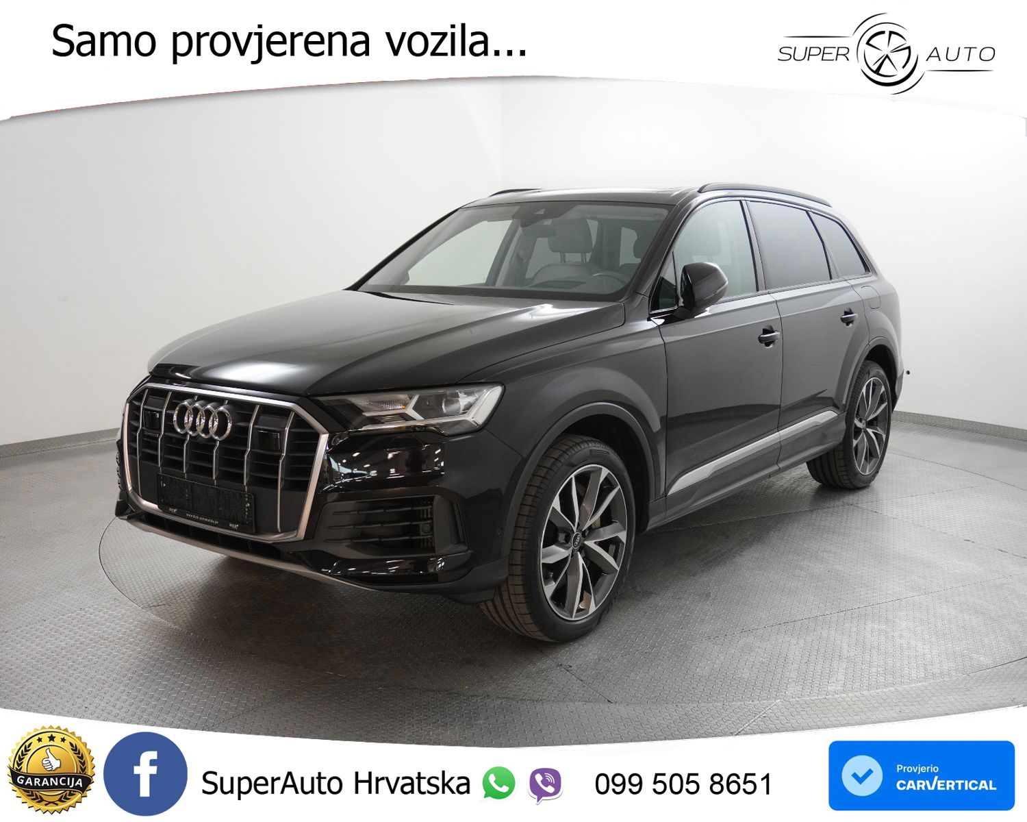 Audi Q7 55 TFSIe quattro Aut. S line 381 KS, ACC+LED+360+GR SJED+HEAD+PANO