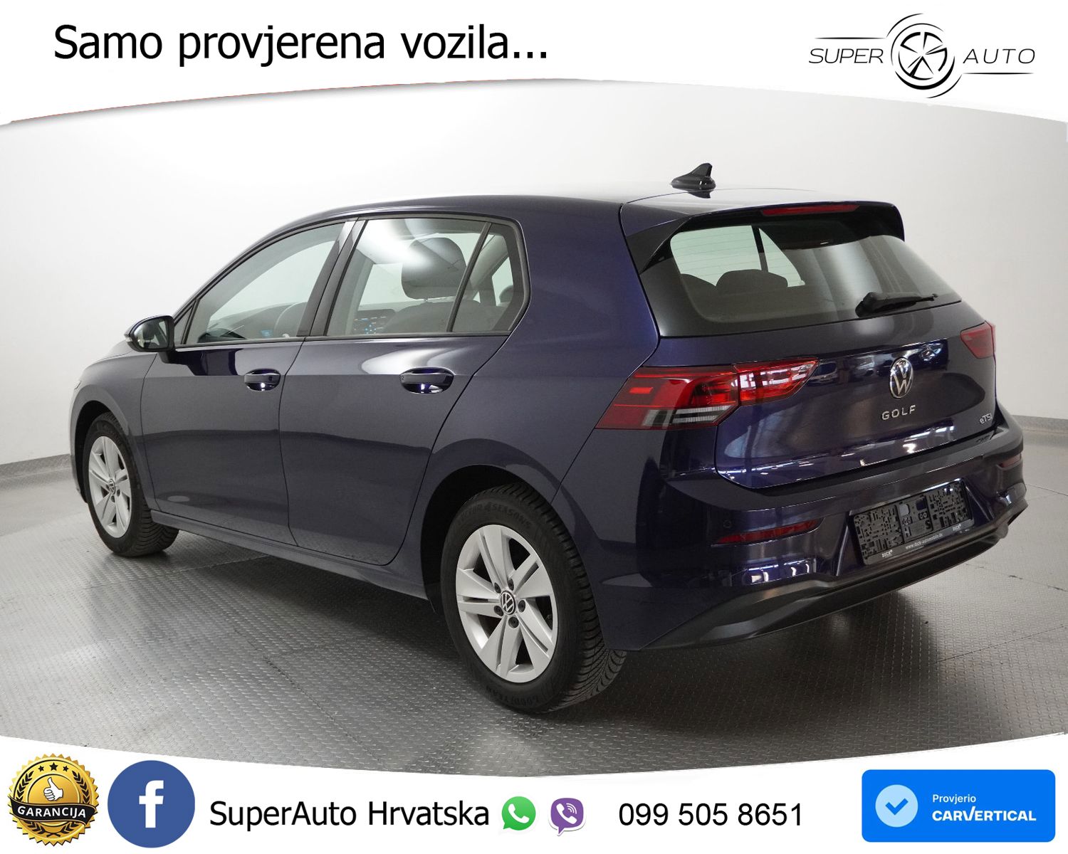 VW Golf 8 1.0 eTSI DSG Life 110 KS, ACC+LED+KAM+GR SJED+VIRT+ASIST