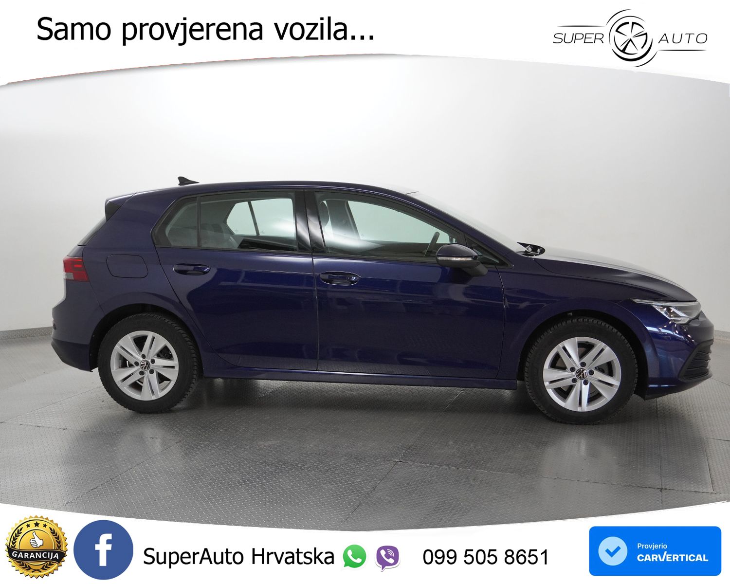 VW Golf 8 1.0 eTSI DSG Life 110 KS, ACC+LED+KAM+GR SJED+VIRT+ASIST