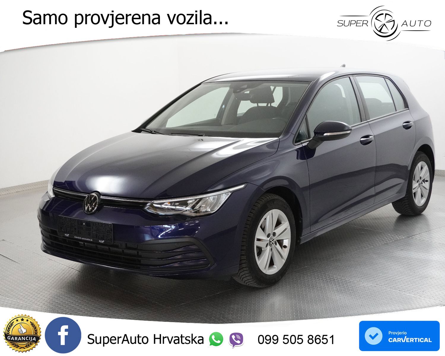 VW Golf 8 1.0 eTSI DSG Life 110 KS, ACC+LED+KAM+GR SJED+VIRT+ASIST