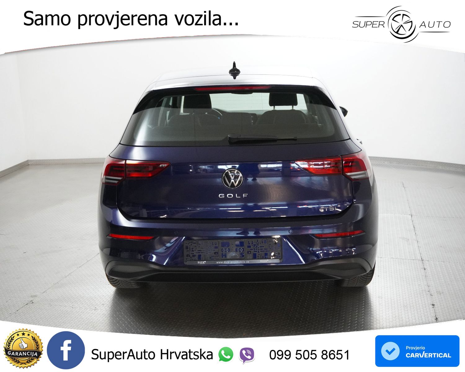 VW Golf 8 1.0 eTSI DSG Life 110 KS, ACC+LED+KAM+GR SJED+VIRT+ASIST