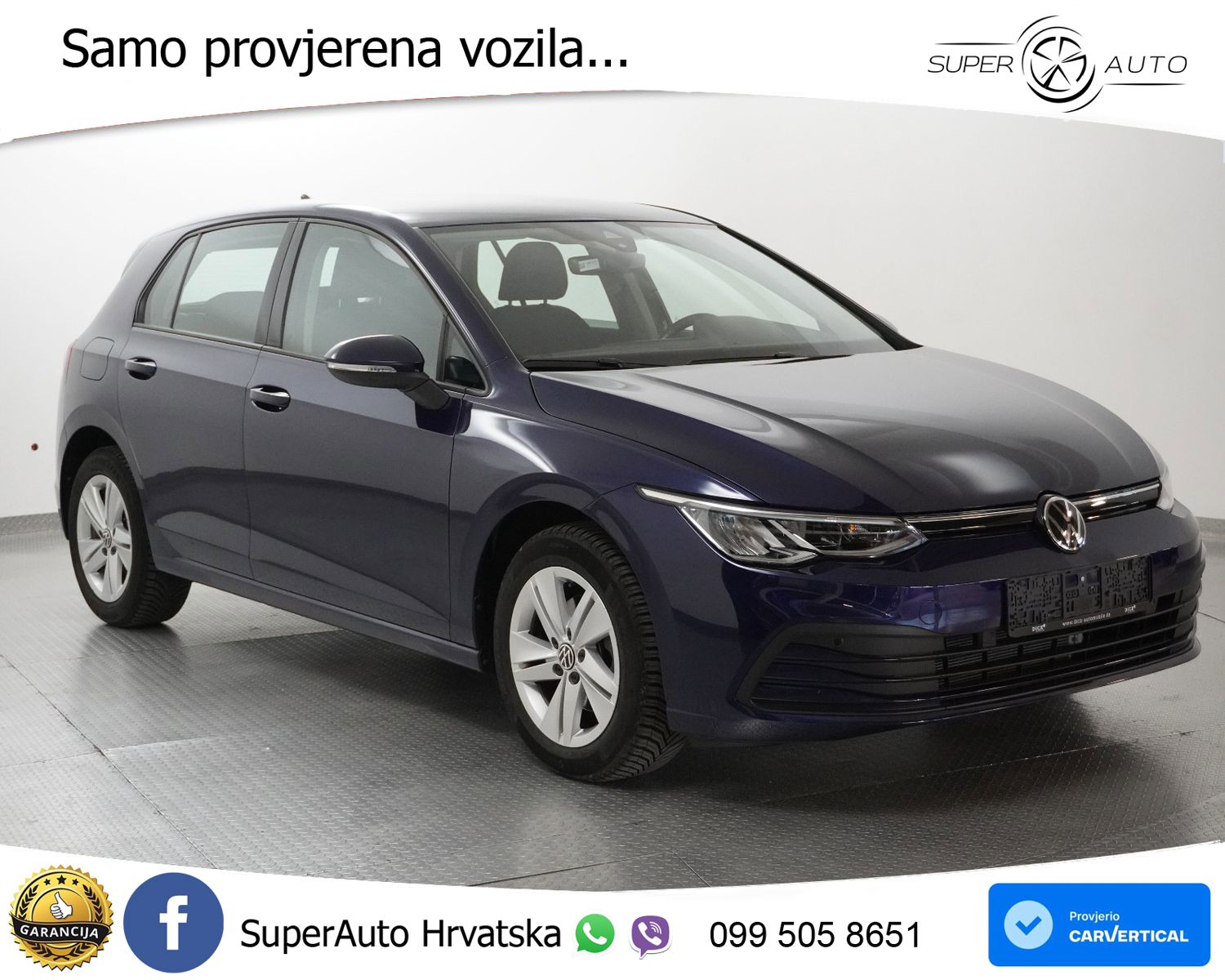 VW Golf 8 1.0 eTSI DSG Life 110 KS, ACC+LED+KAM+GR SJED+VIRT+ASIST