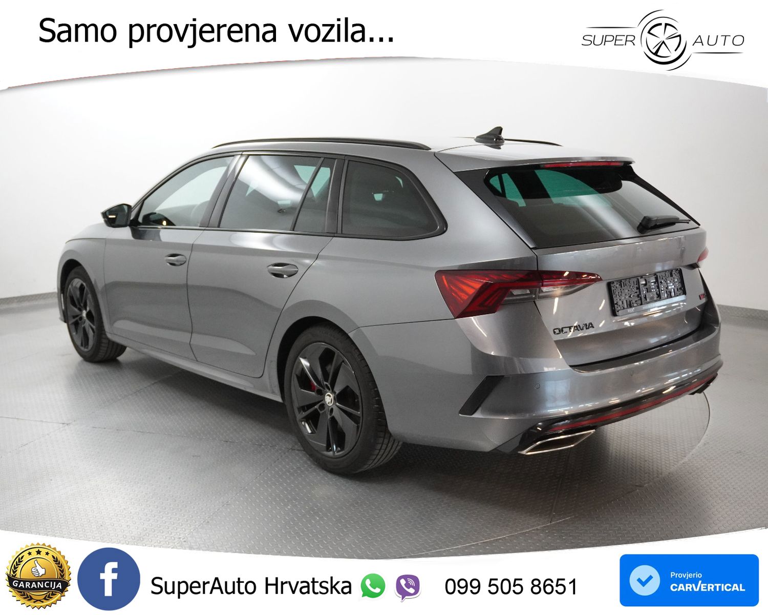 Škoda Octavia Combi RS 2.0 TSI Aut. 245 KS, MATRIX+GR SJED+VIRT+ASIST