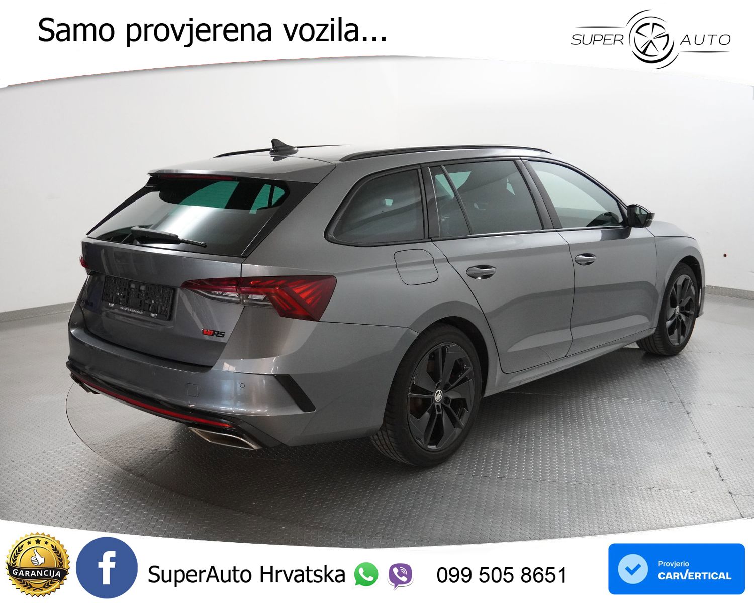 Škoda Octavia Combi RS 2.0 TSI Aut. 245 KS, MATRIX+GR SJED+VIRT+ASIST