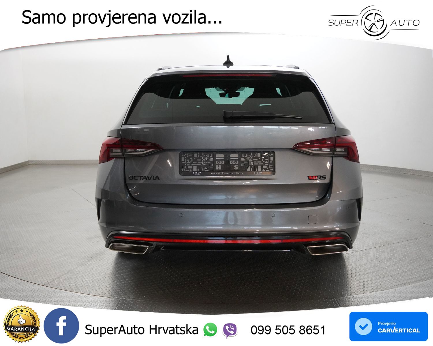 Škoda Octavia Combi RS 2.0 TSI Aut. 245 KS, MATRIX+GR SJED+VIRT+ASIST