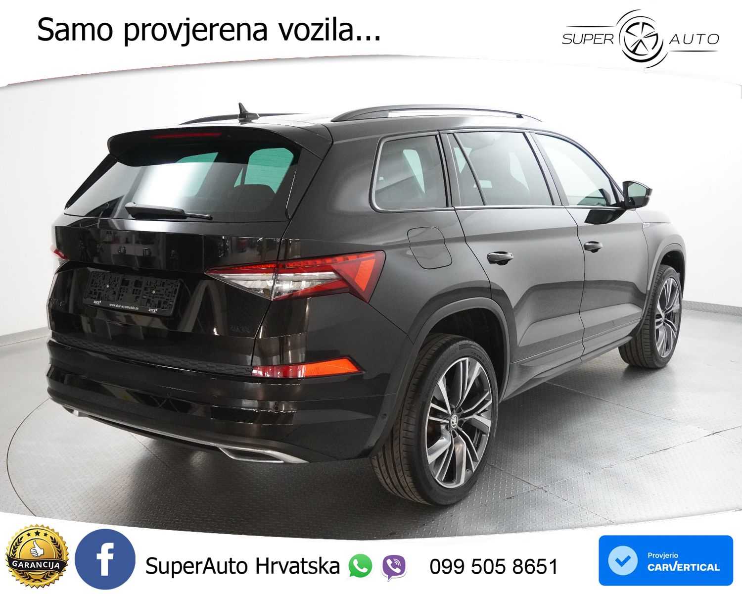 Škoda Kodiaq 2.0 TDI 4x4 Aut. Sportline 200 KS, ACC+LED+KAM+GR SJED+PANO+VIRT