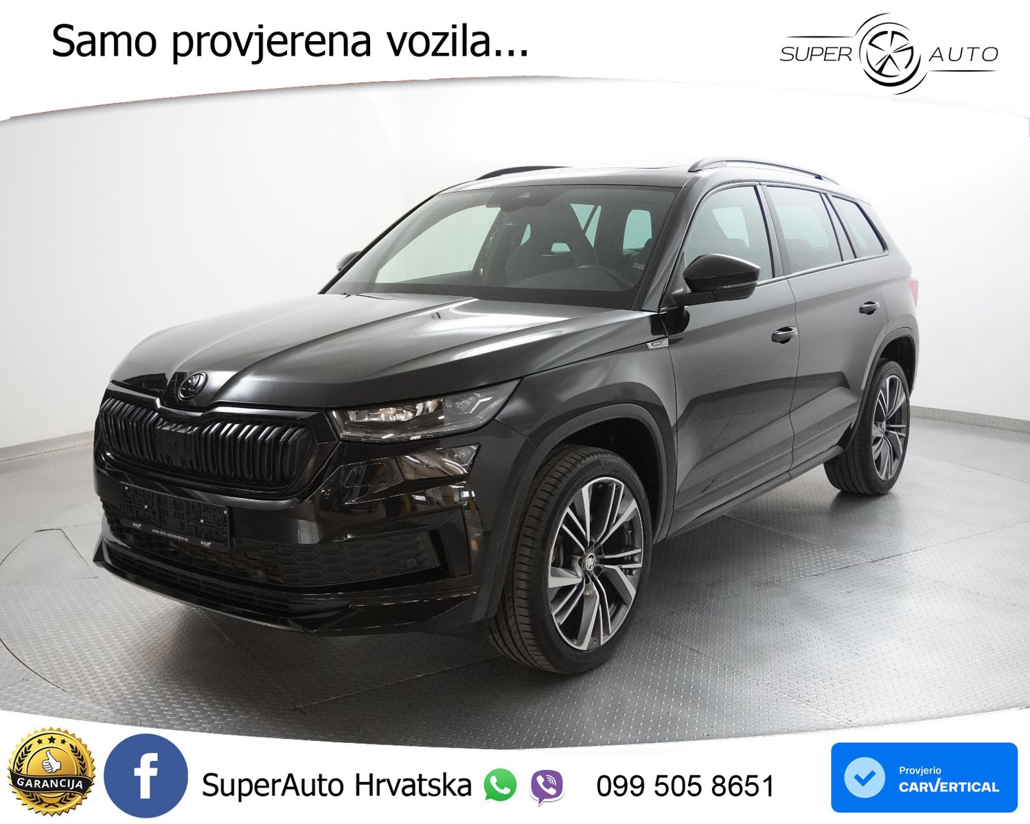 Škoda Kodiaq 2.0 TDI 4x4 Aut. Sportline 200 KS, ACC+LED+KAM+GR SJED+PANO+VIRT