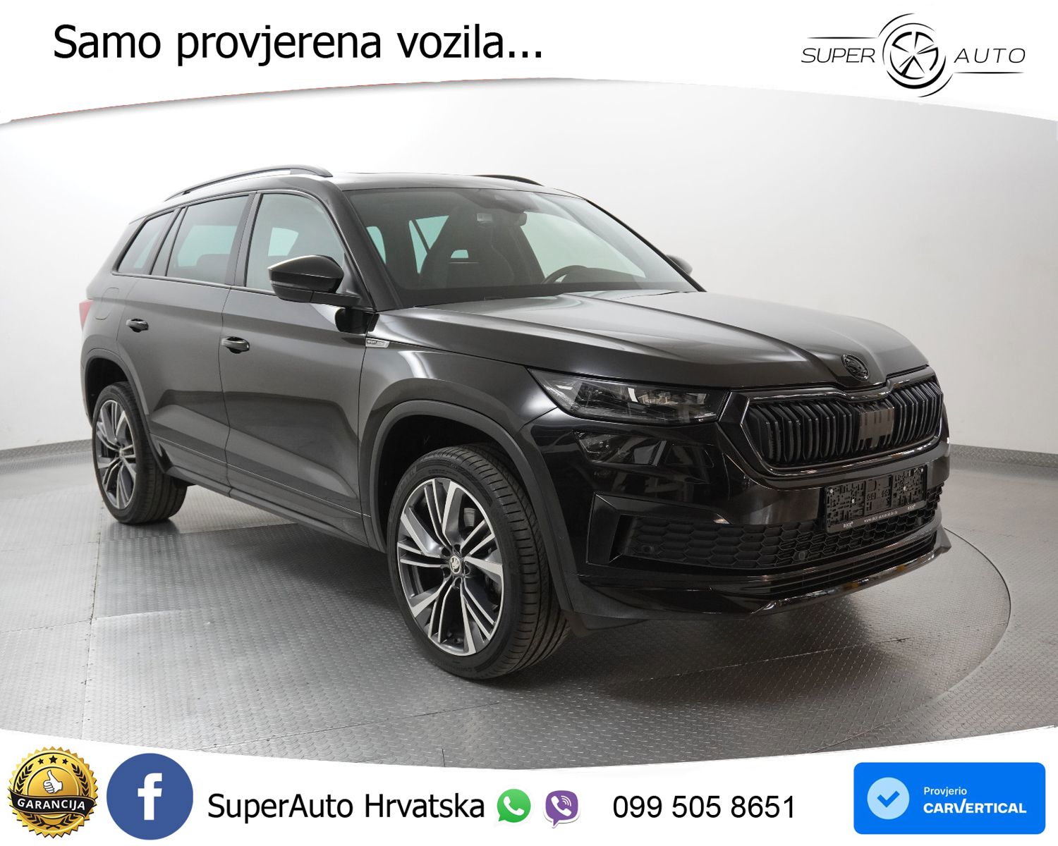 Škoda Kodiaq 2.0 TDI 4x4 Aut. Sportline 200 KS, ACC+LED+KAM+GR SJED+PANO+VIRT
