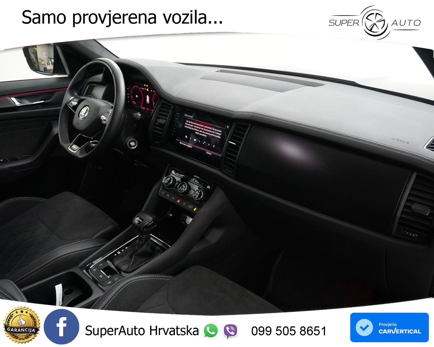 Škoda Kodiaq 2.0 TDI 4x4 Aut. Sportline 200 KS, ACC+LED+KAM+GR SJED+PANO+VIRT