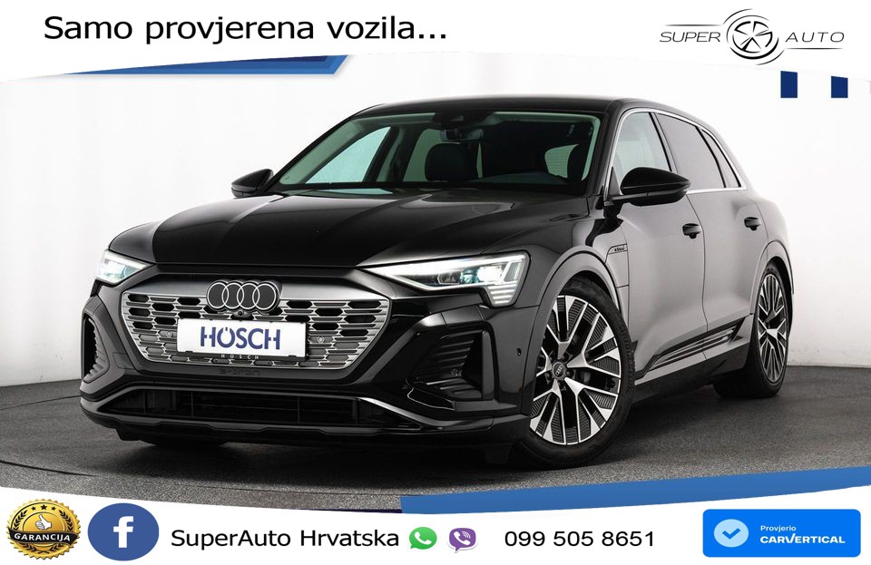 Audi Q8 e-tron 50 95 kWh quattro 340 KS, ACC+KAM+GR SJED+VIRT+PARK