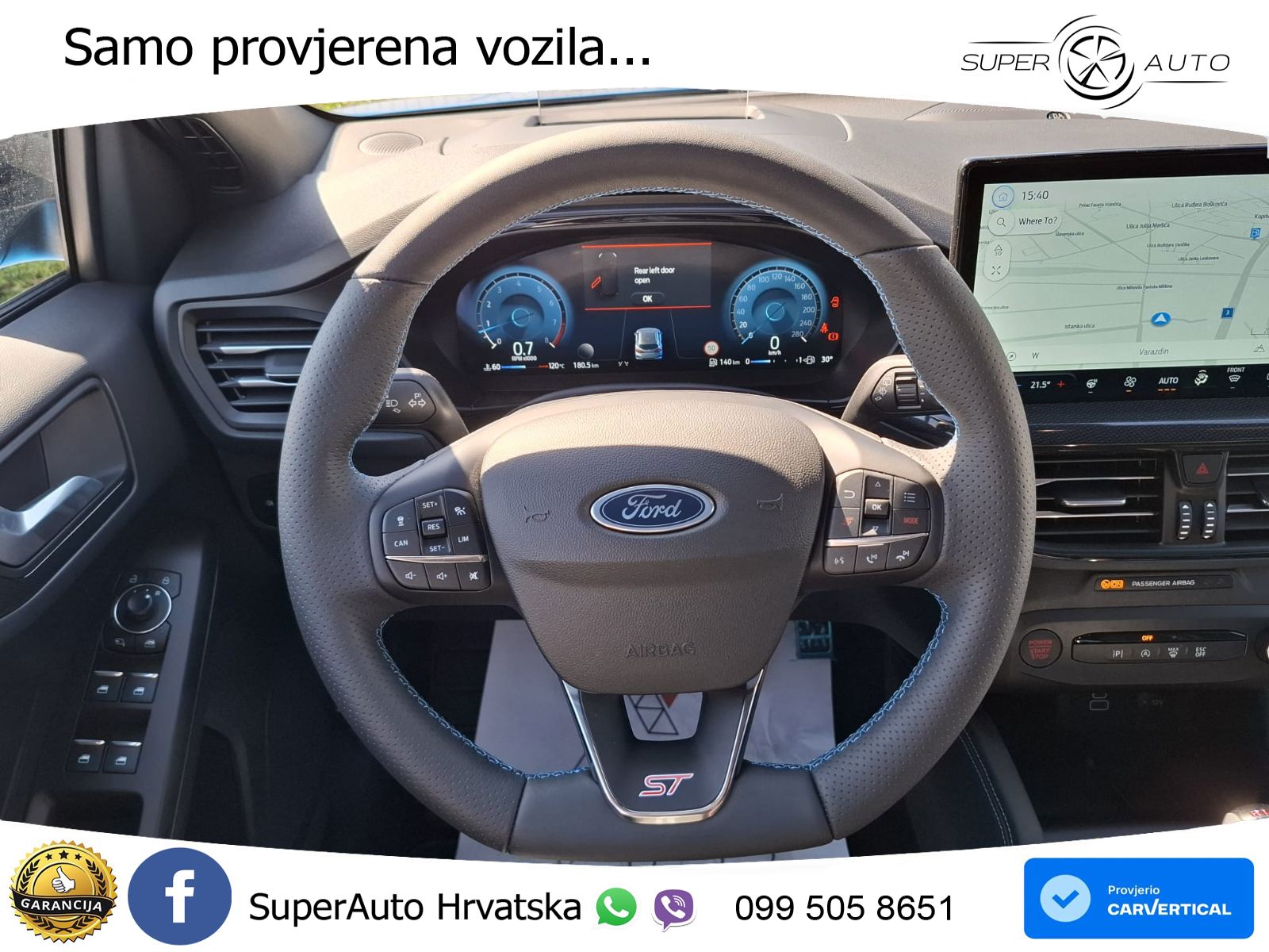 Ford Focus ST X 2.3 EcoBoost manual 280 KS, REG 02/27 ACC+KAM+GR SJED+VIRT+B&O