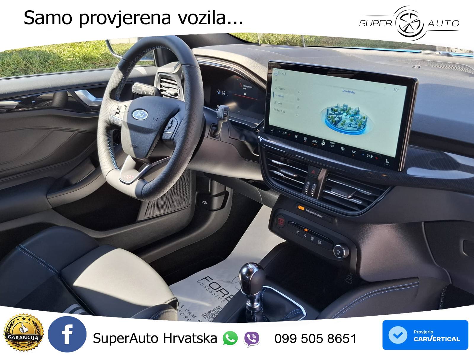 Ford Focus ST X 2.3 EcoBoost manual 280 KS, REG 02/27 ACC+KAM+GR SJED+VIRT+B&O