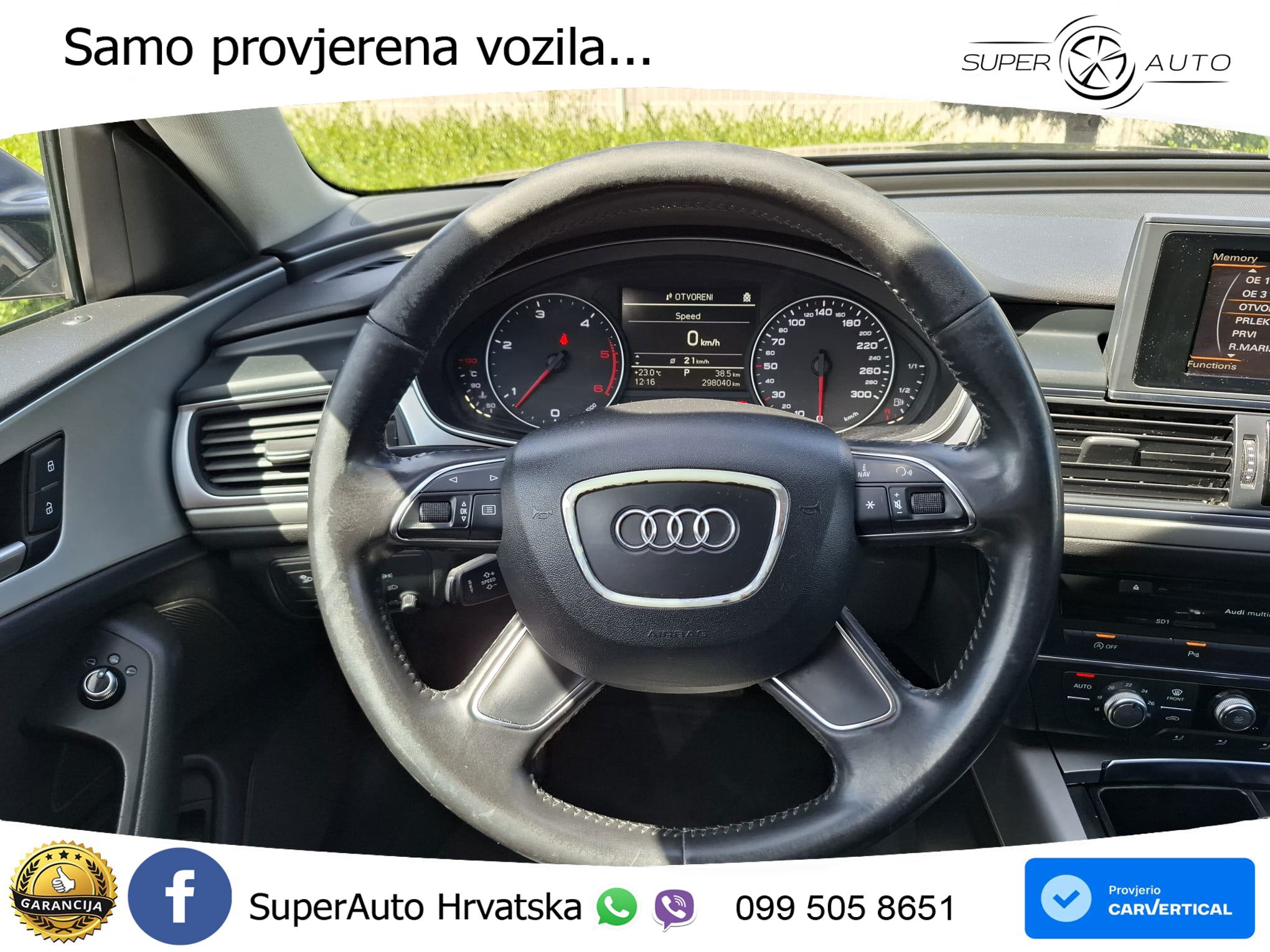 Audi A6 3.0 TDI quattro S tronic 204 KS, REG 01/27, TEM+PARK