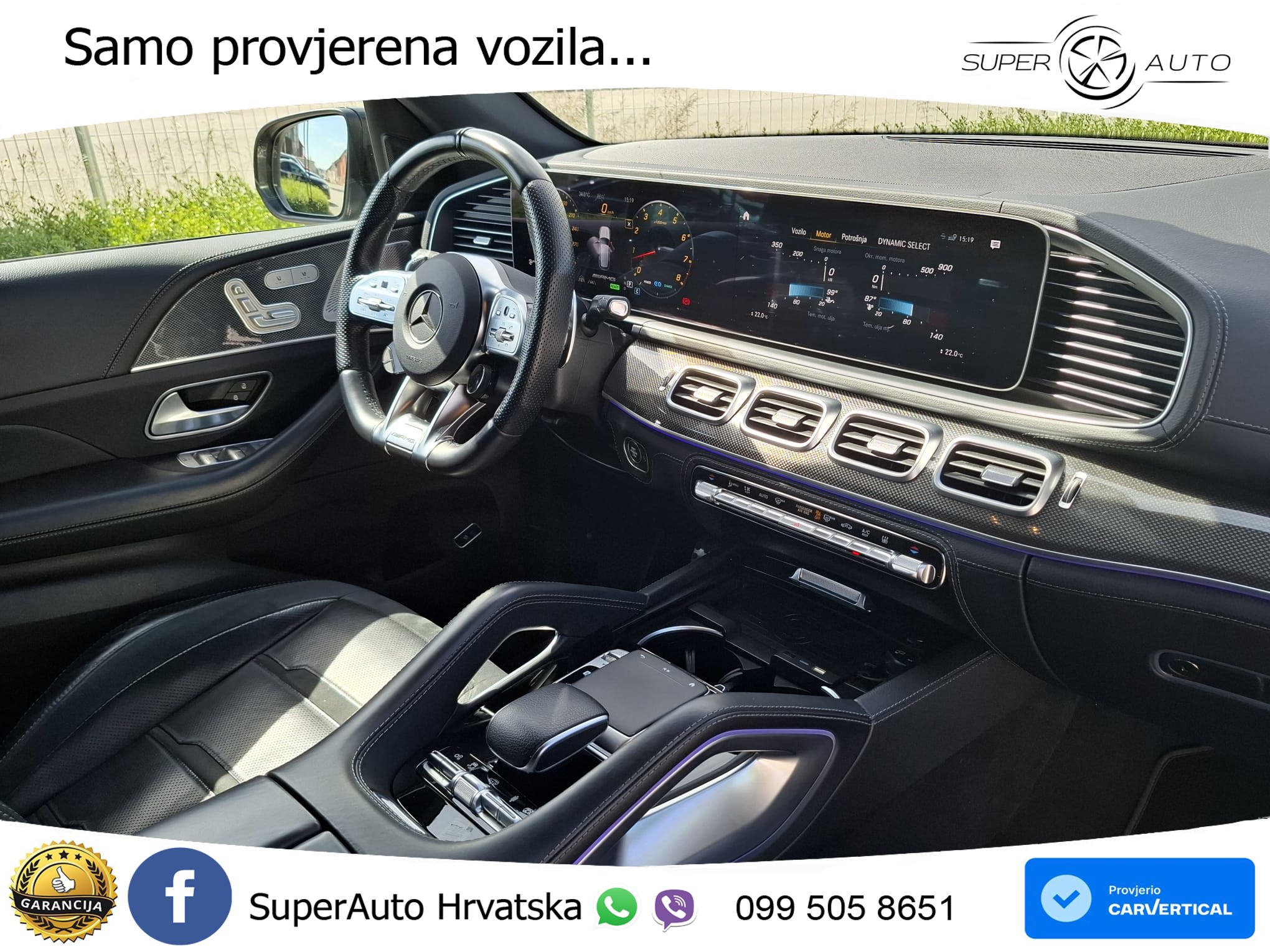 Mercedes AMG GLE 63 V8 4M Aut. 571 KS, REG 07/27 ZRAČNI+ACC+GR SJED+360+BURM+22"