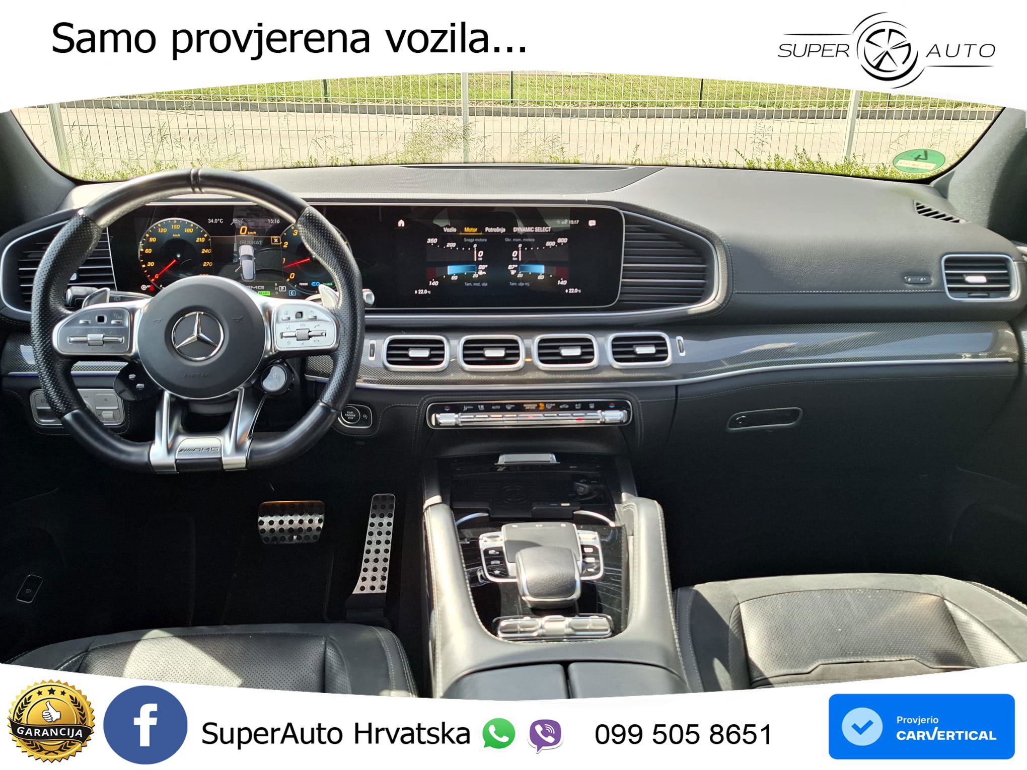 Mercedes AMG GLE 63 V8 4M Aut. 571 KS, REG 07/27 ZRAČNI+ACC+GR SJED+360+BURM+22"