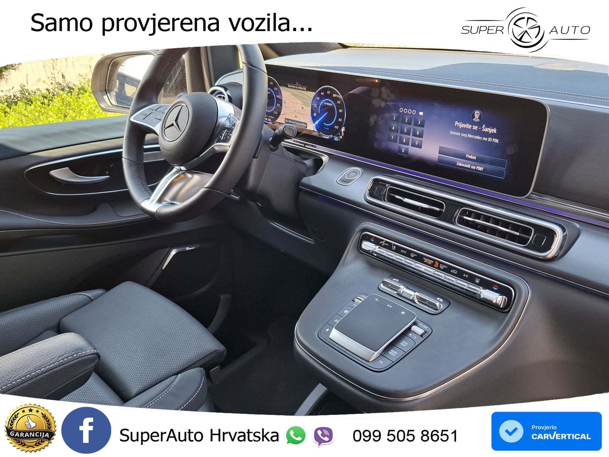 Mercedes EQV 300 Avantgarde Long 204 KS, ZRAČNI+ACC+GR SJED+360+PANO