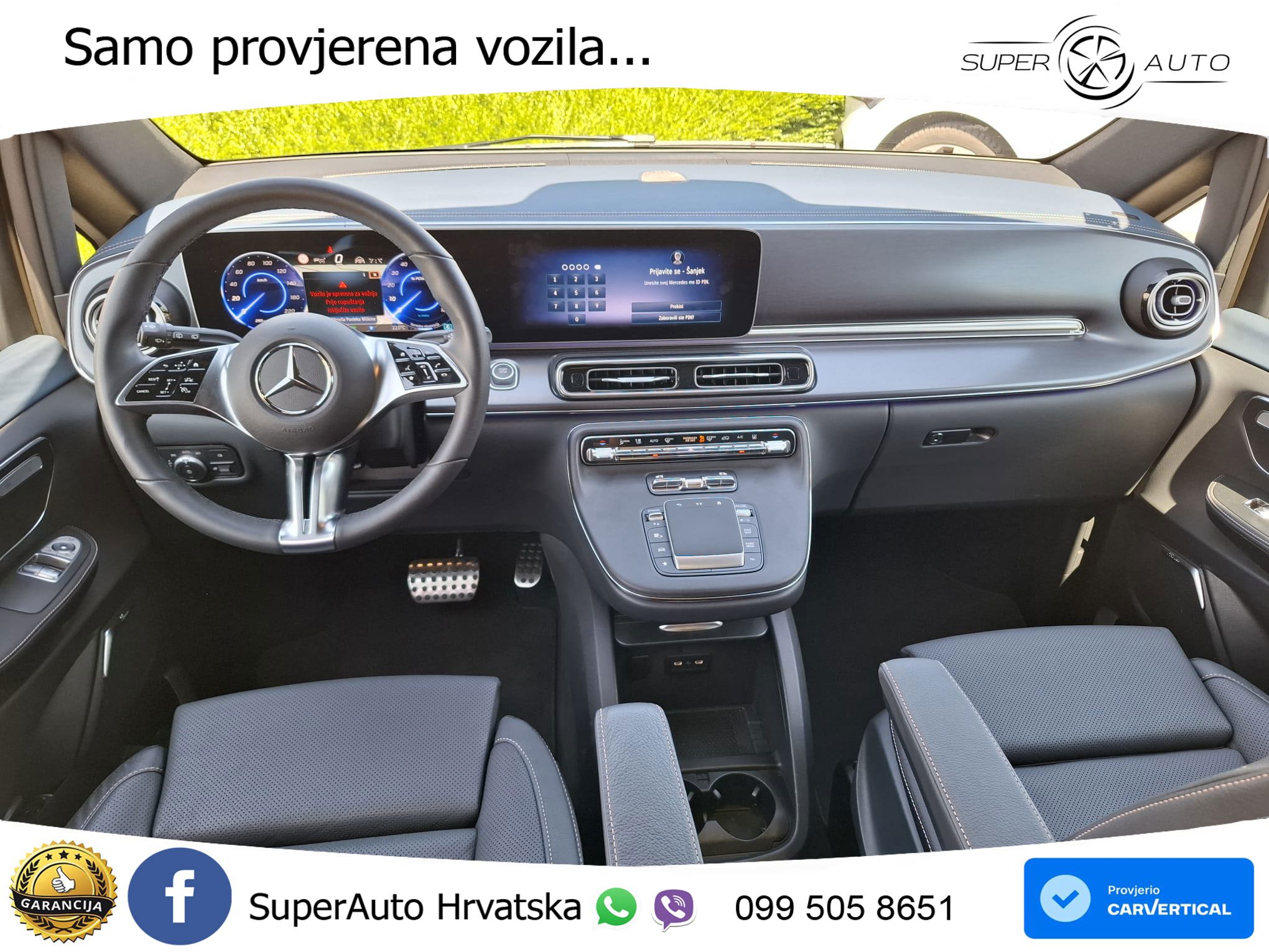 Mercedes EQV 300 Avantgarde Long 204 KS, ZRAČNI+ACC+GR SJED+360+PANO
