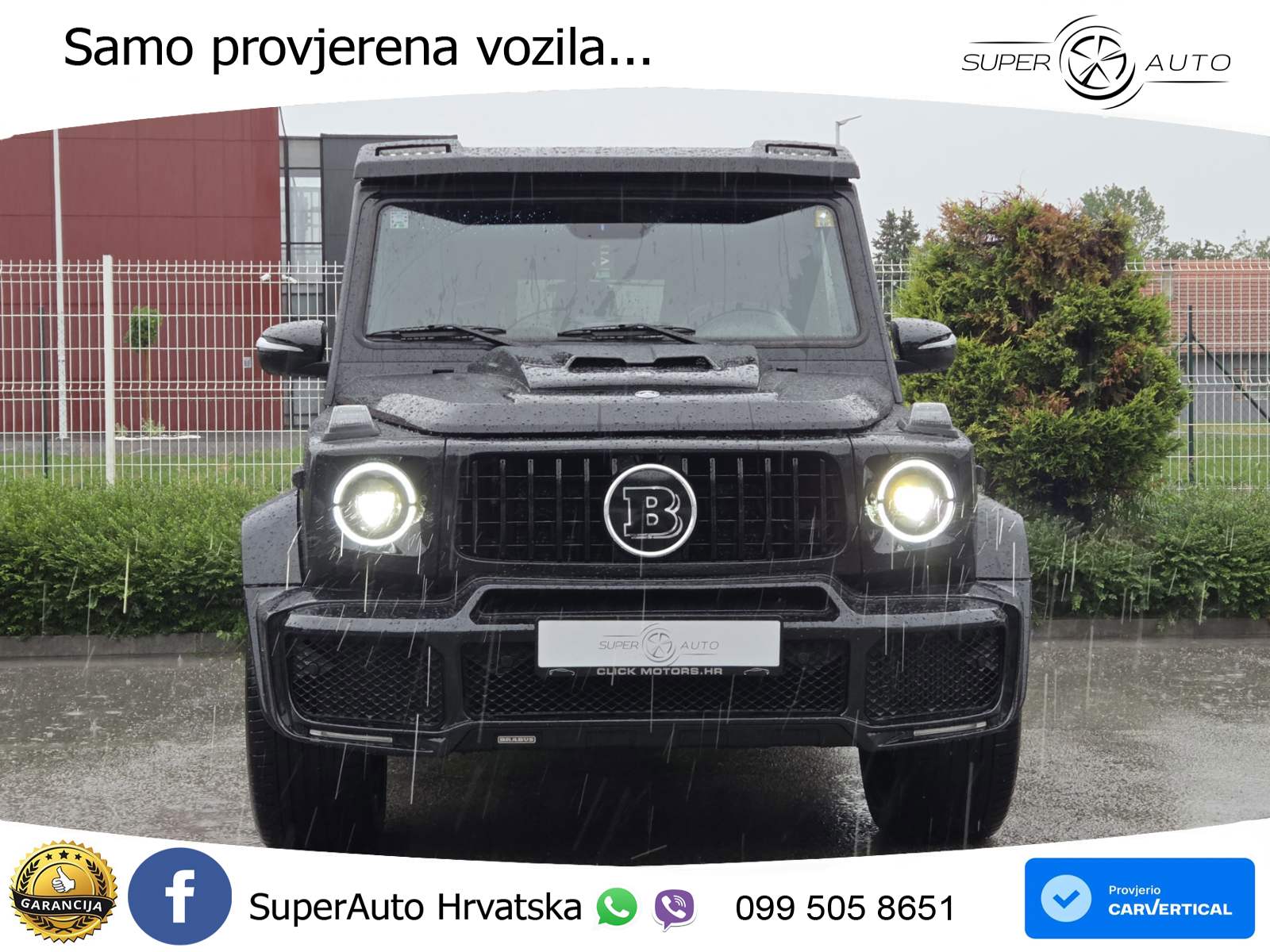 Mercedes G 63 V8 4M Aut. BRABUS 571 KS, REG 06/27 KAM+LED+4xGR SJED+PANO+NAVI